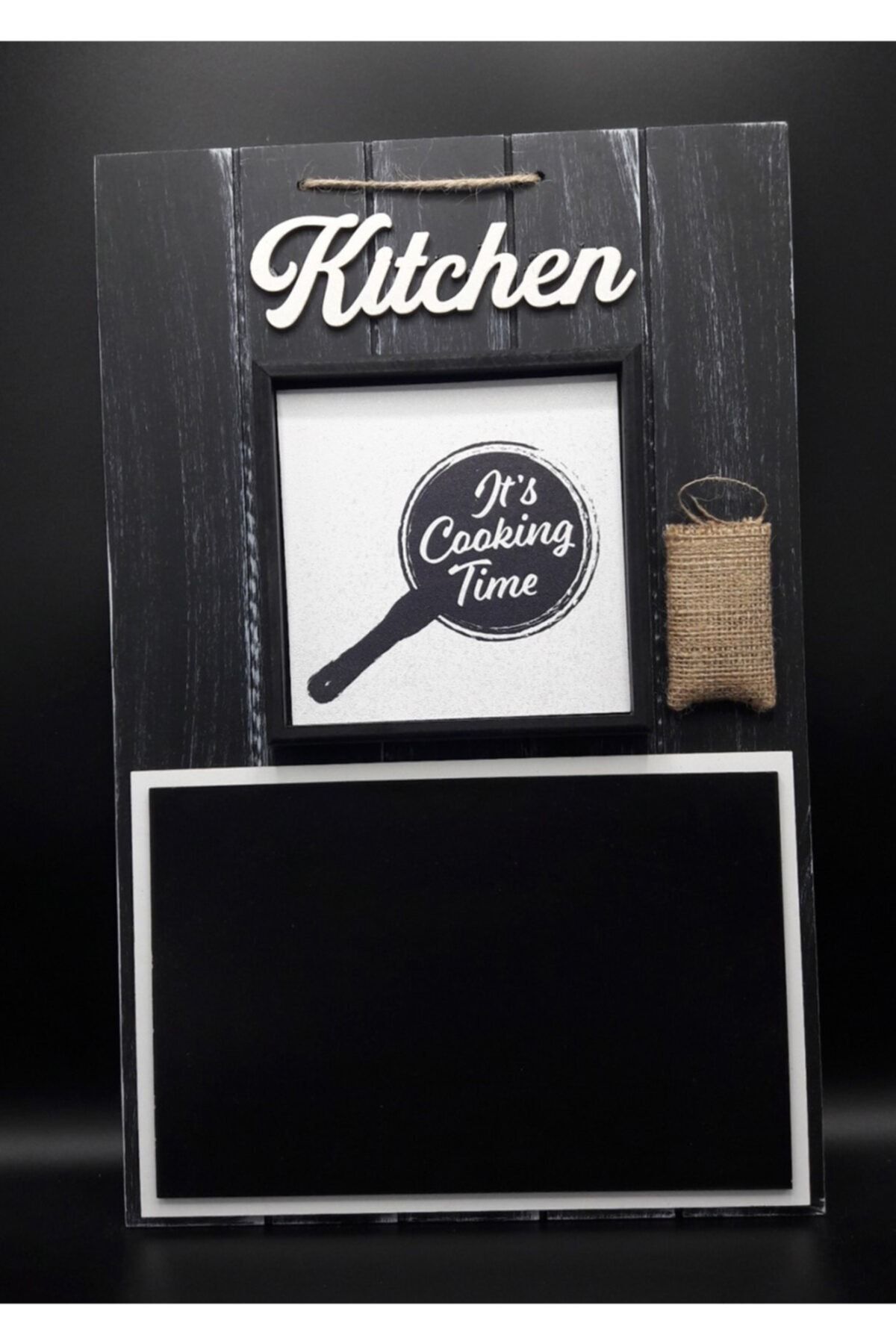 MorzaHome Ahşap Dekoratif Asmalı Mutfak Yazı Tahtasi(29×45cm)