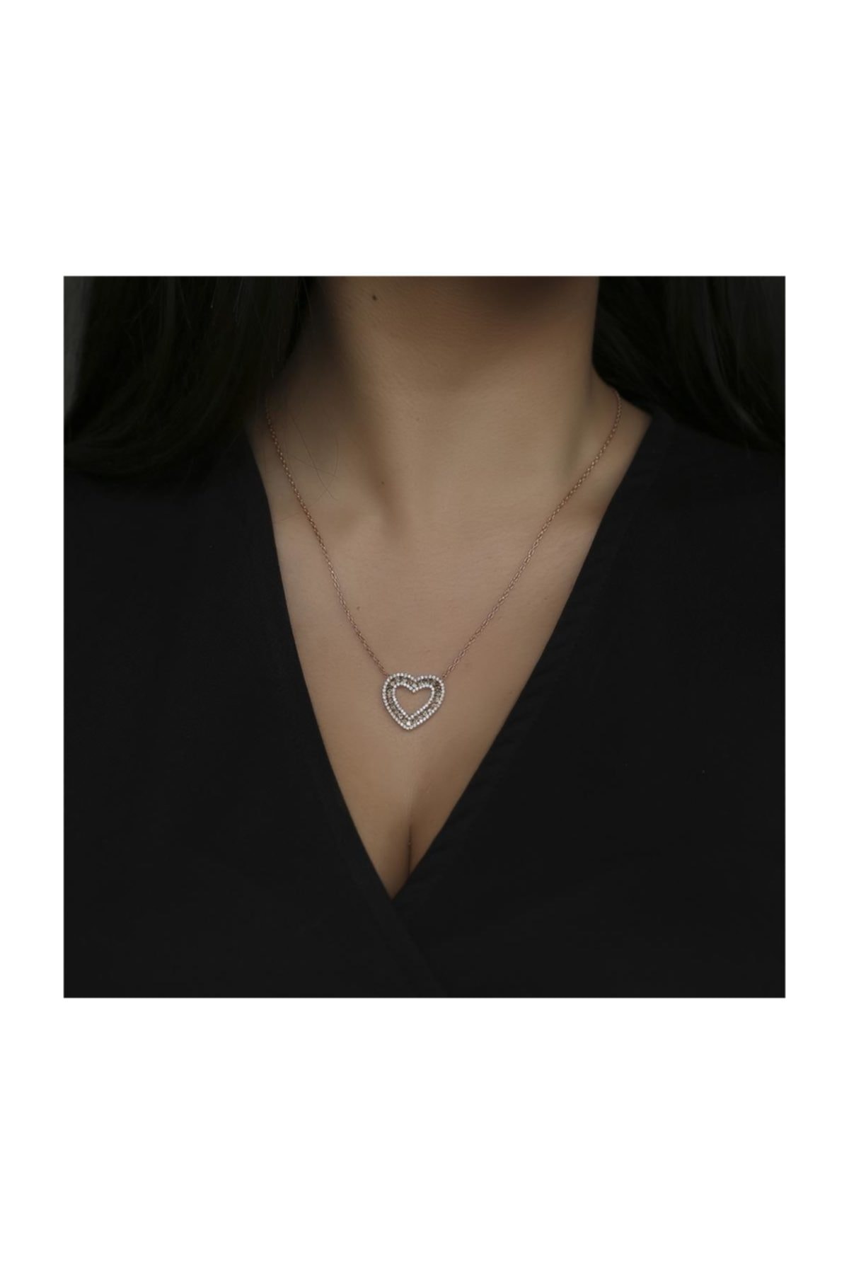 Safir Kuyumculuk Kalpli Pırlanta Kolye