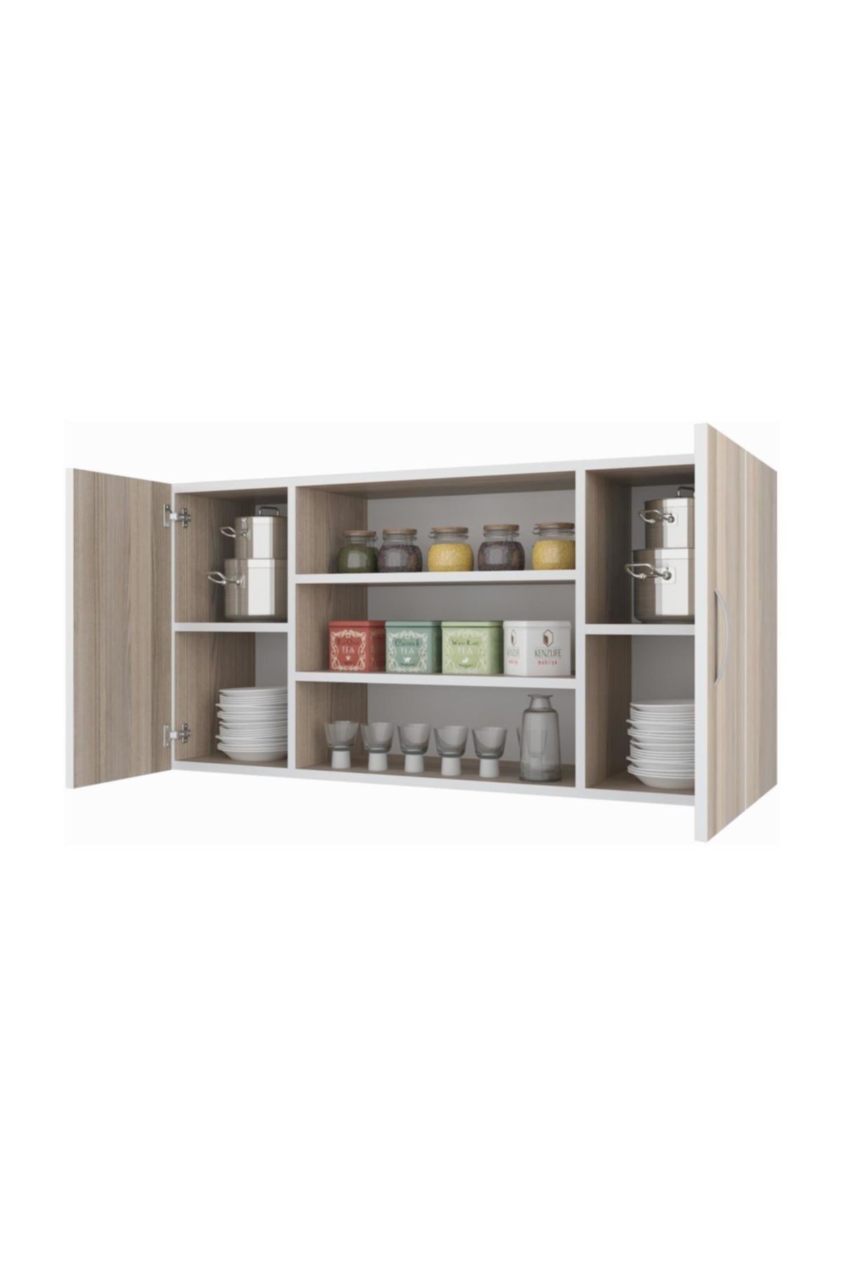 Kenzlife hazır mutfak honnor crd 060*120*32 mutfak banyo dolabı kapaklı raflı