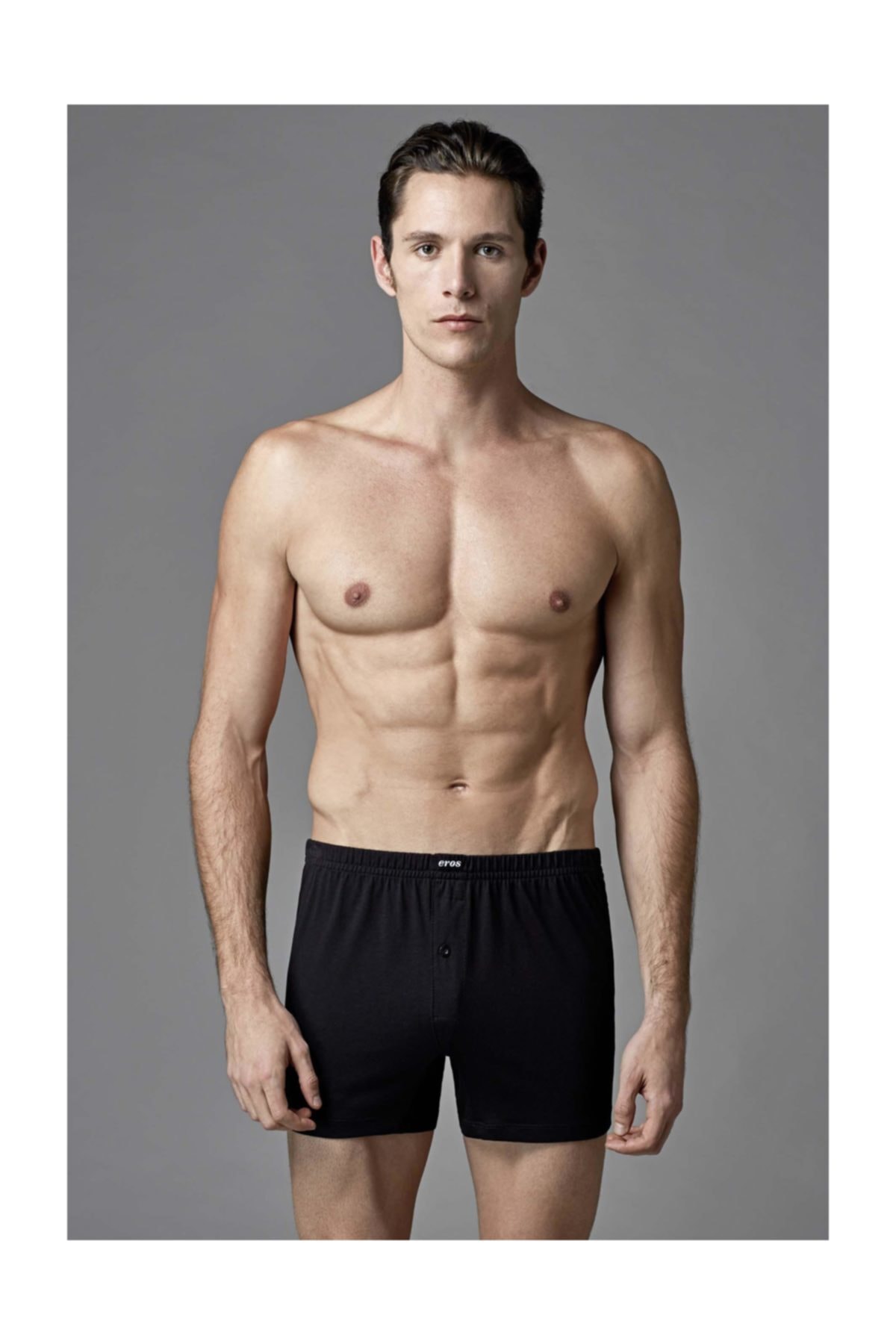 Eros Erkek Penye Boxer 4 Lü S-m-l-xl-2xl-3xl % 100 Pamuk 2 Siyah 2 Lacivert