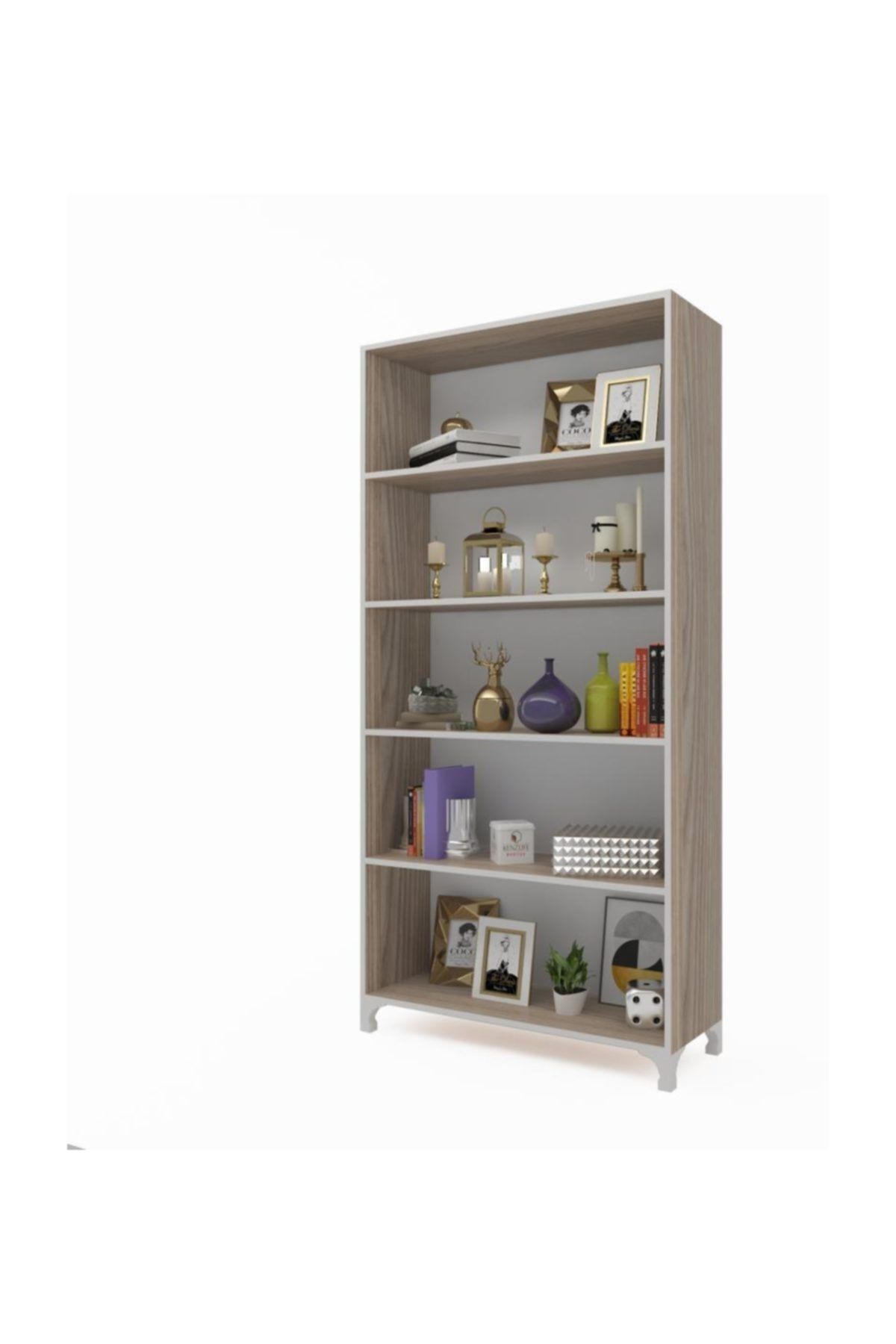 Kenzlife Kitaplık Tuğçe 188*090*020 Crd Ayaklı Mutfak Dolabı Banyo Ofis Ayakkabılık Kiler