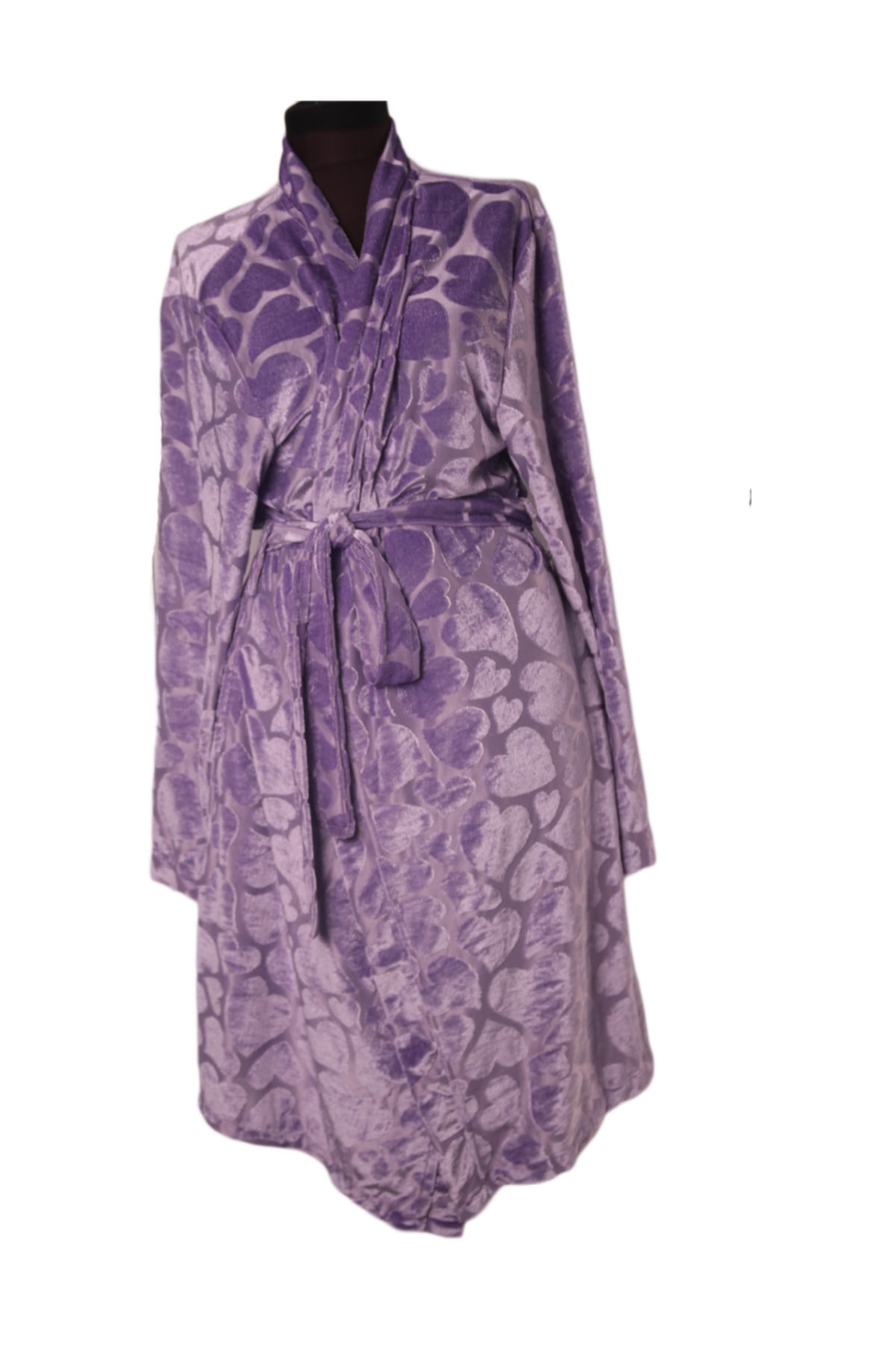 BambooBloom Jakarlı Sabahlık Lila