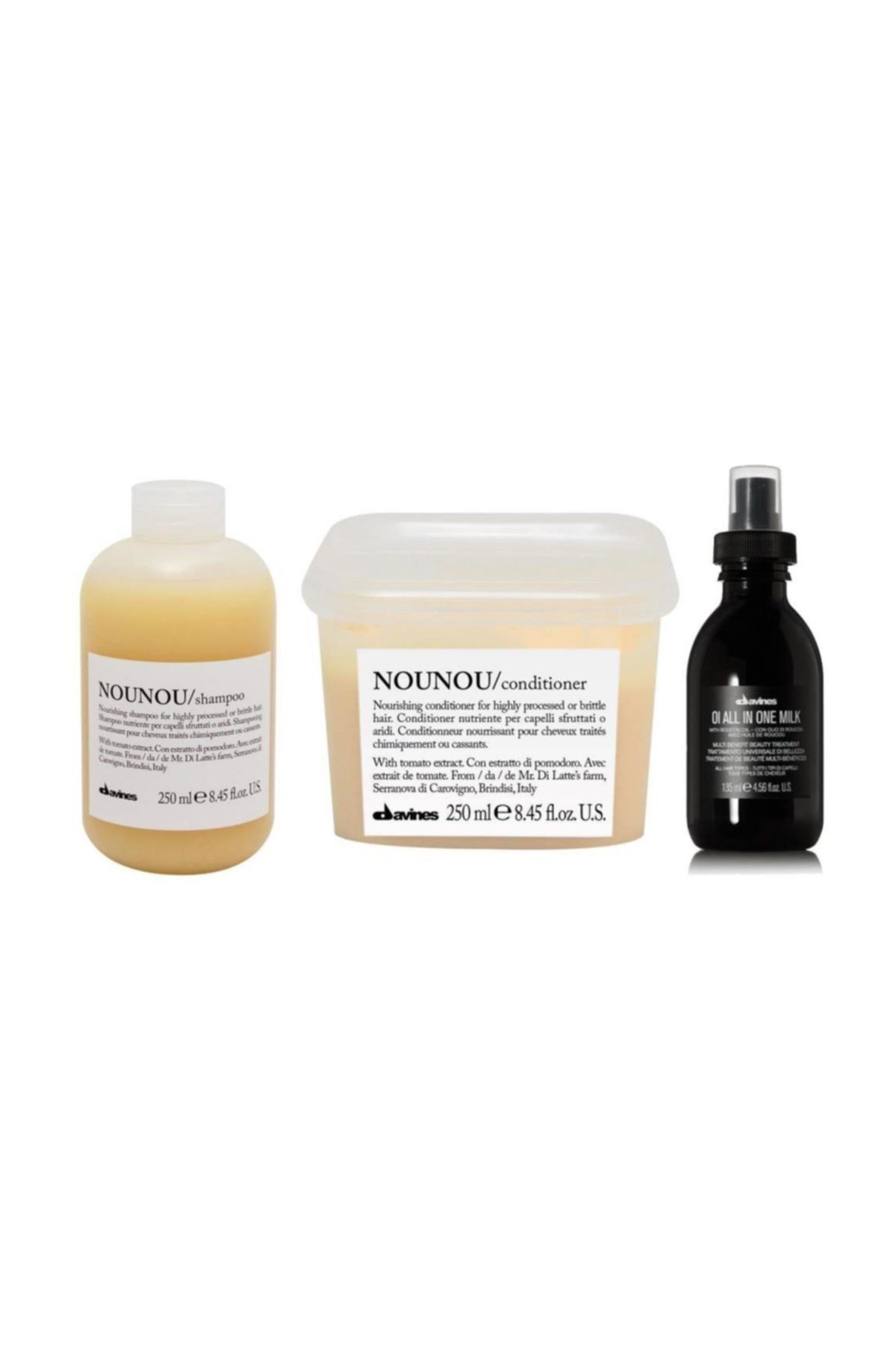 Davines Nounou Şampuan 250ml+krem 250ml +all In One Milk 135ml