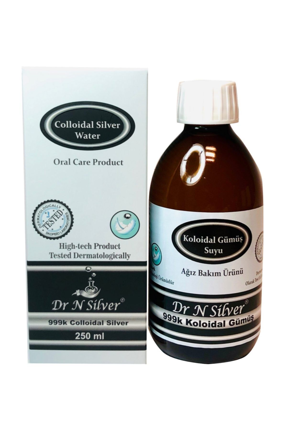 Dr N Silver Kolloidal Gümüş Suyu - Ağız Bakım Suyu 250 Ml-20 Ppm