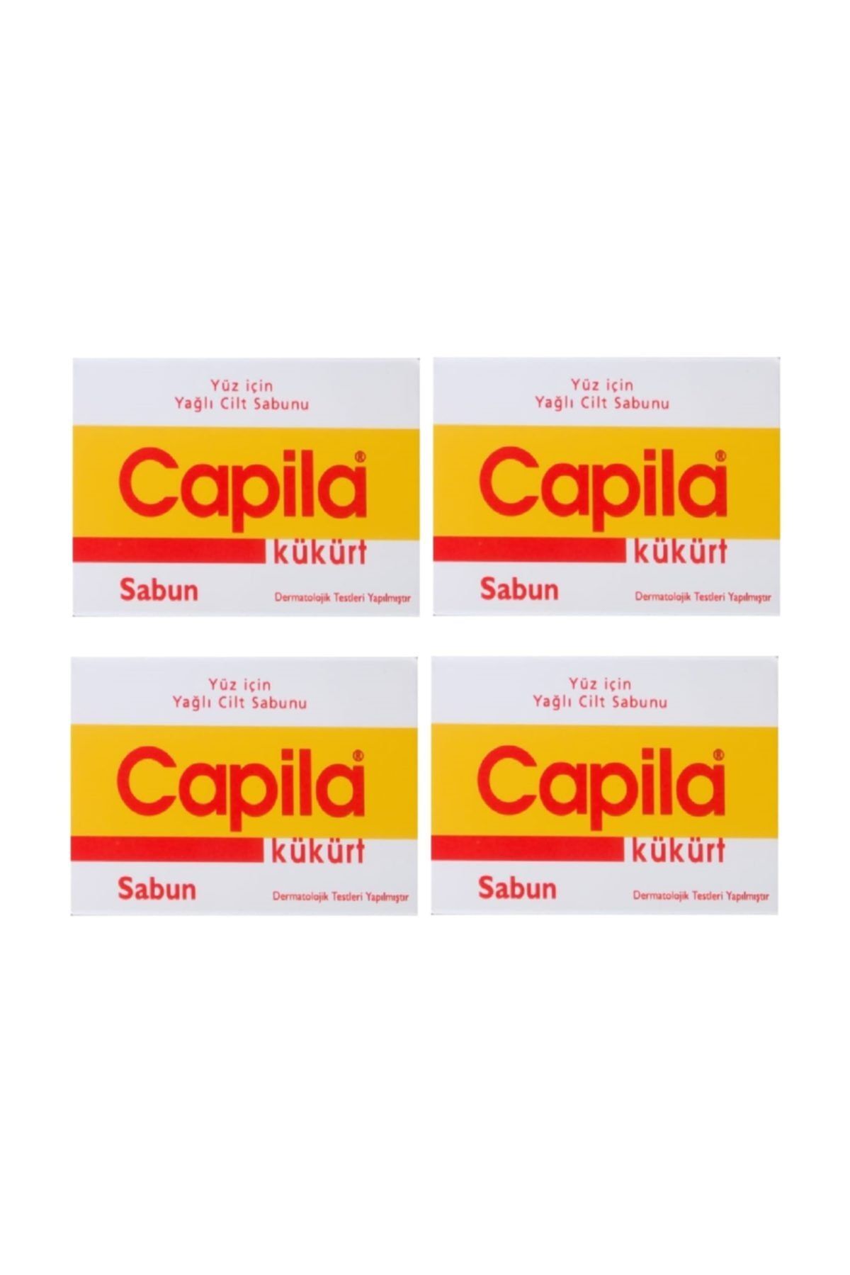 Capila Kükürt 90 G 4 Adet - Yağlı Ciltler Için Kükürtlü Ve Katranlı Yüz Sabunu