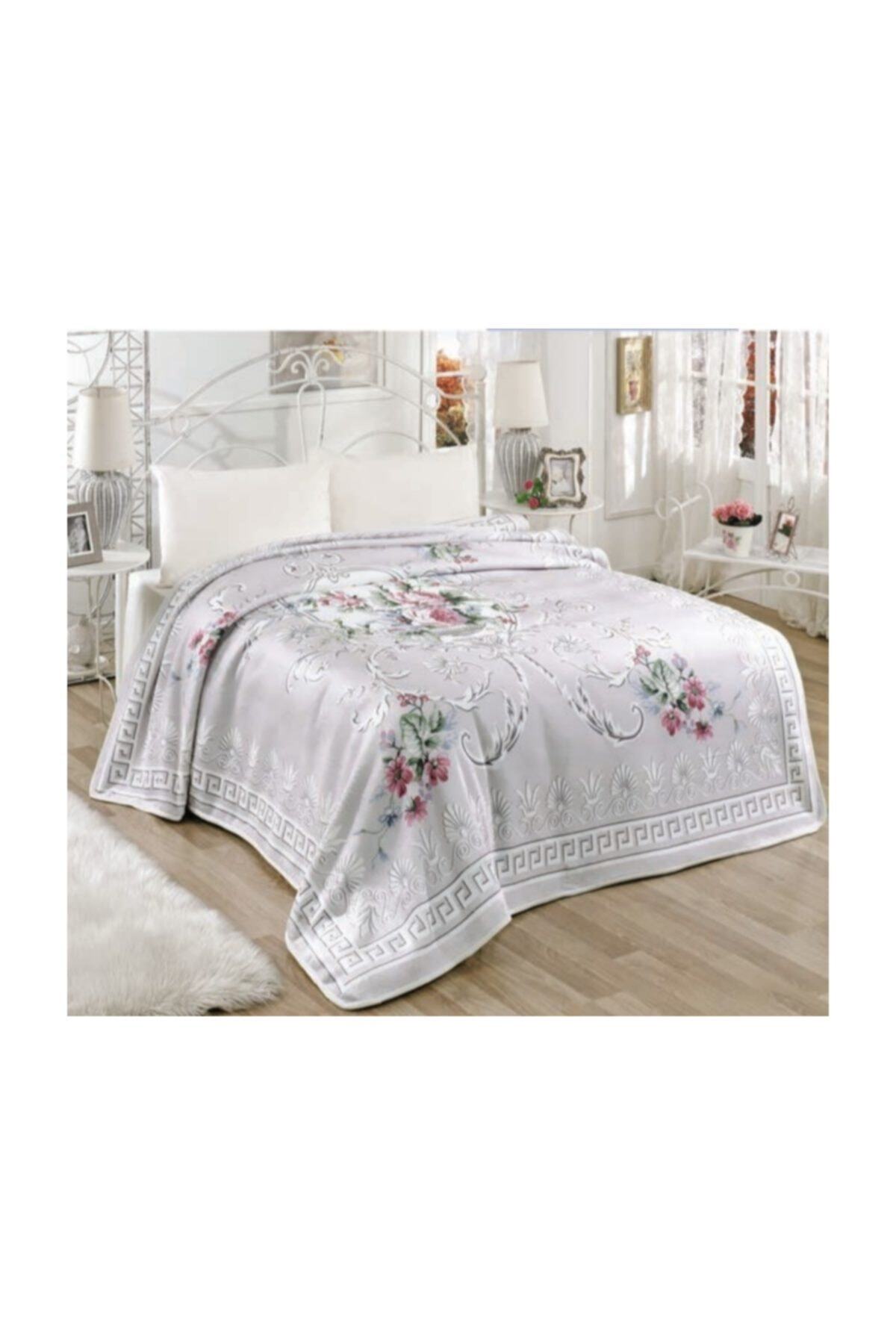 MİNK Solana Lüks Vizon Battal Boy Battaniye 978 Gri 220x240 &hem Battaniye & Hem Yatak Örtüsü&