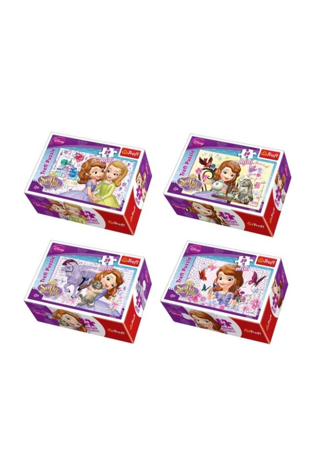 PRENSES SOFIA Disney Lisanslı Prenses Sofia Mini Puzzle Set 4 Adet 54 Parça Mini Puzzle