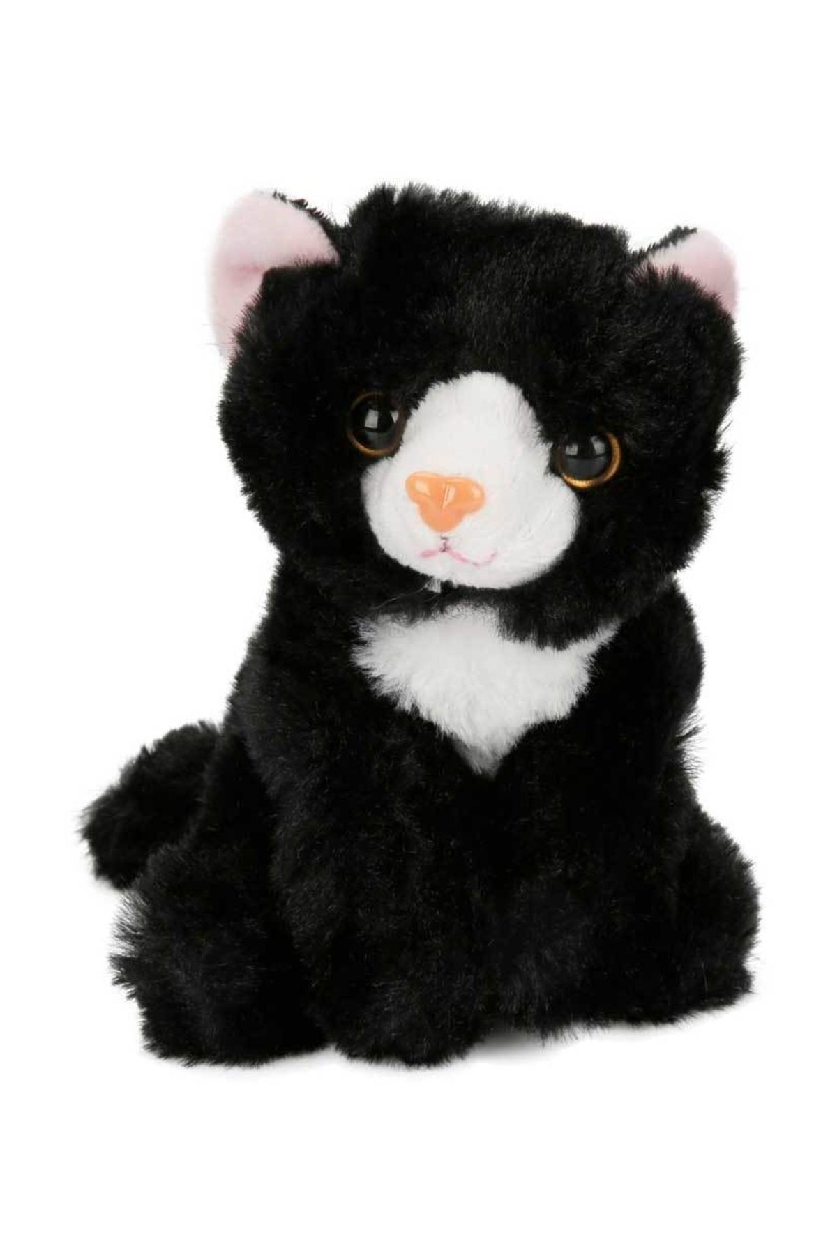 Birlik Oyuncak Oturan Mini Kedicik Peluş 15 cm. - Siyah