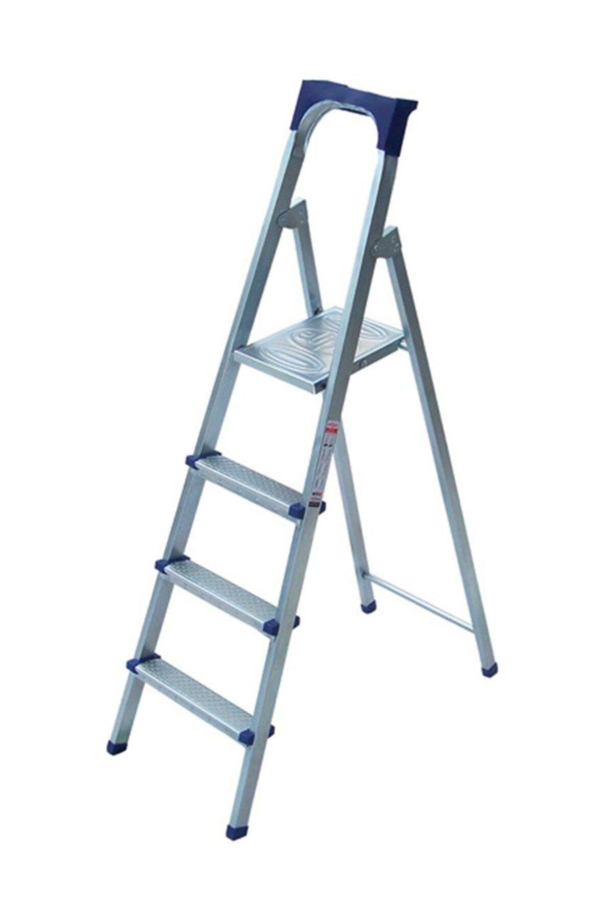 Kanat Em 602 Elips Galvanizli Profil Merdiven 2+1 Basamaklı