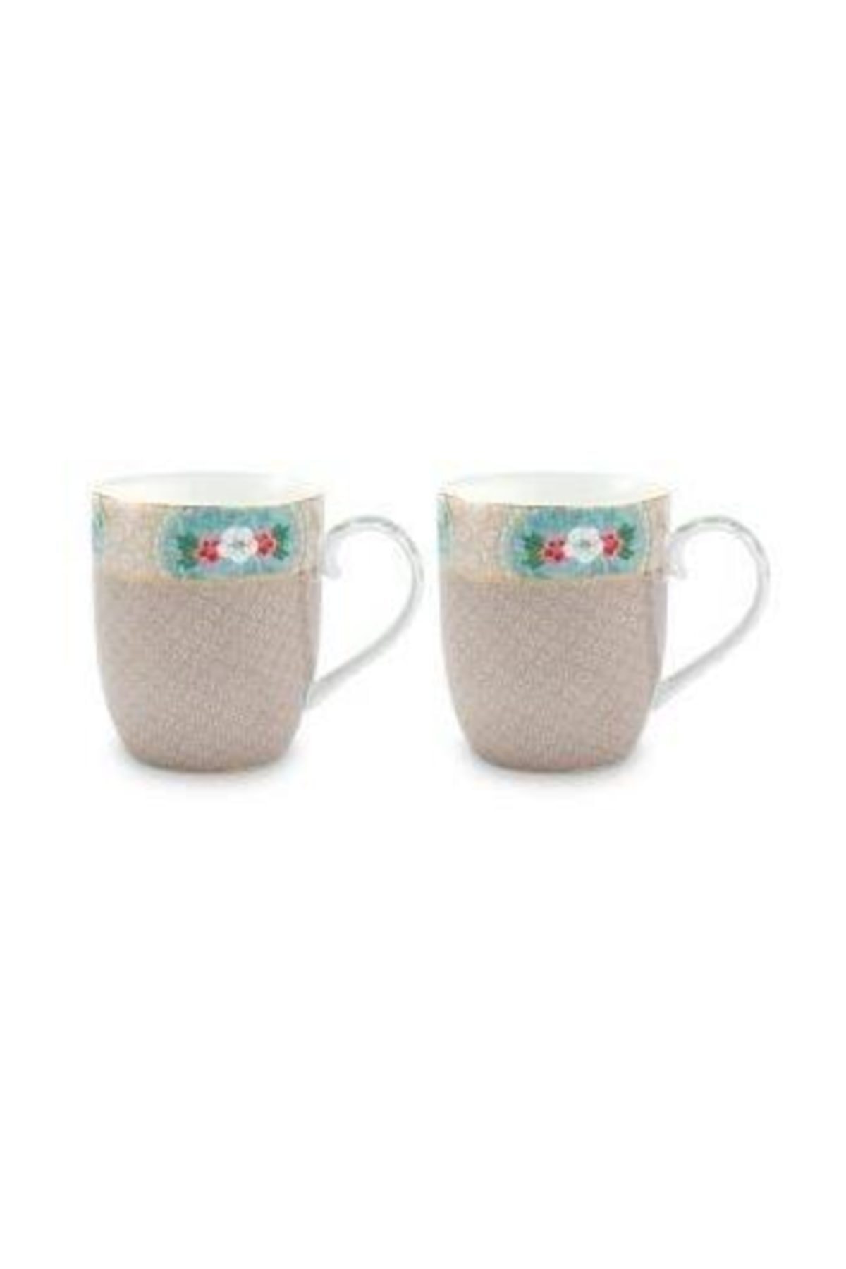 Pip Studio Blushing Birds Ikili Haki Küçük Mug Seti 145 ml.