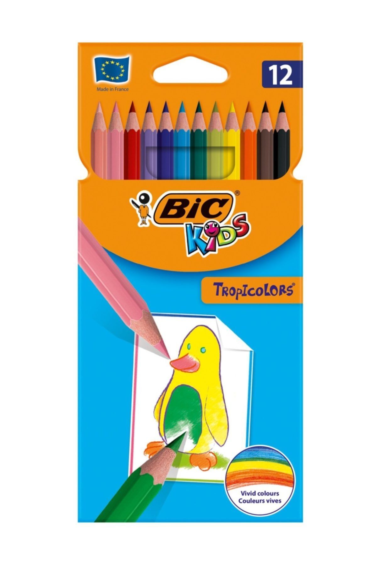 Bic Bıc Tropıcolor 12 Li Kuru Boya Tam Boy