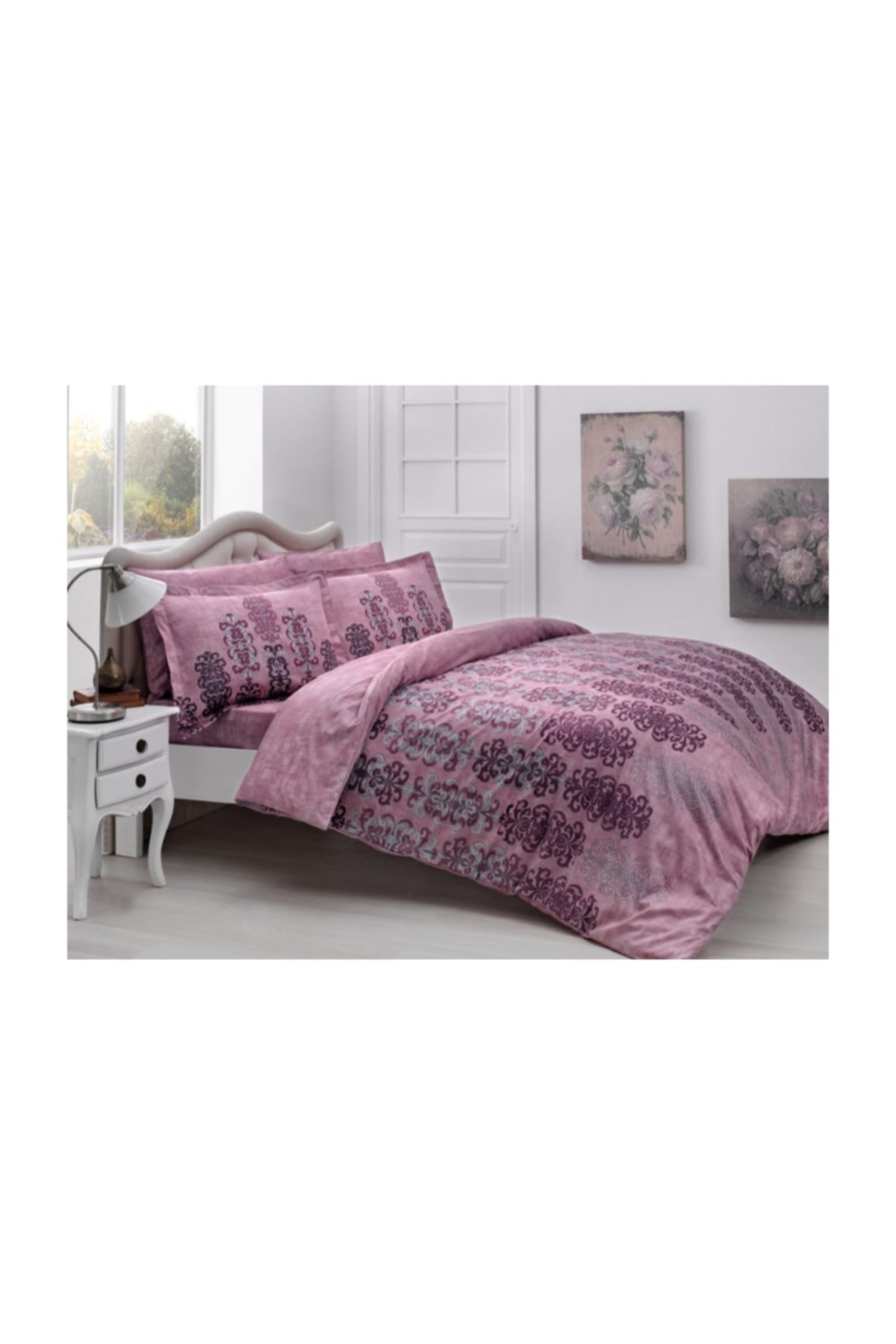 Tac Saten Delux Nevresim Takimi Rauma Bordo King Size Xl Battal Boy Fiyati Yorumlari Trendyol