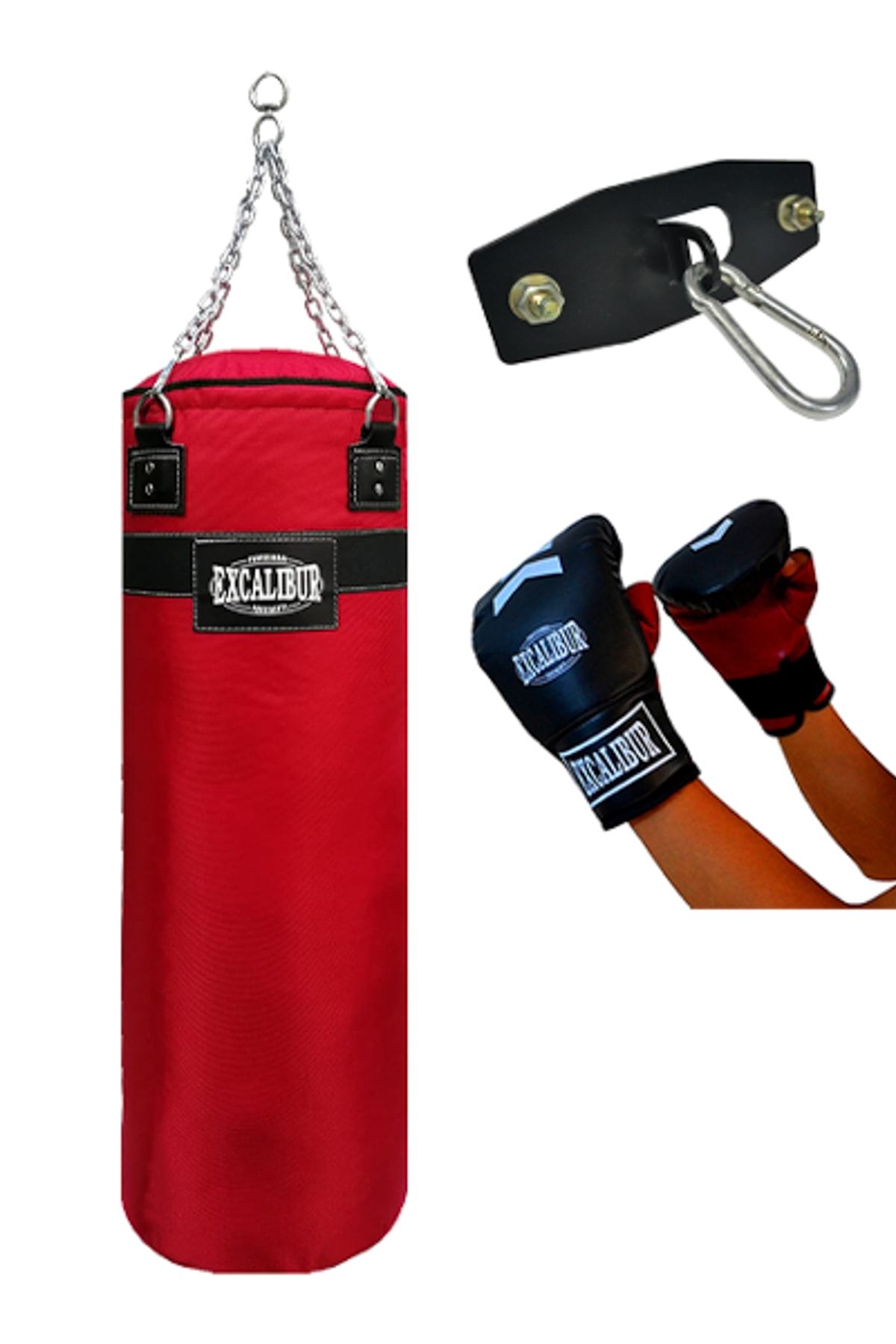 Excalibur Polystar 135 X 35 Cm Boks Kum Torbası Tavan Aparatı Ve Torba Eldiveni Hediye