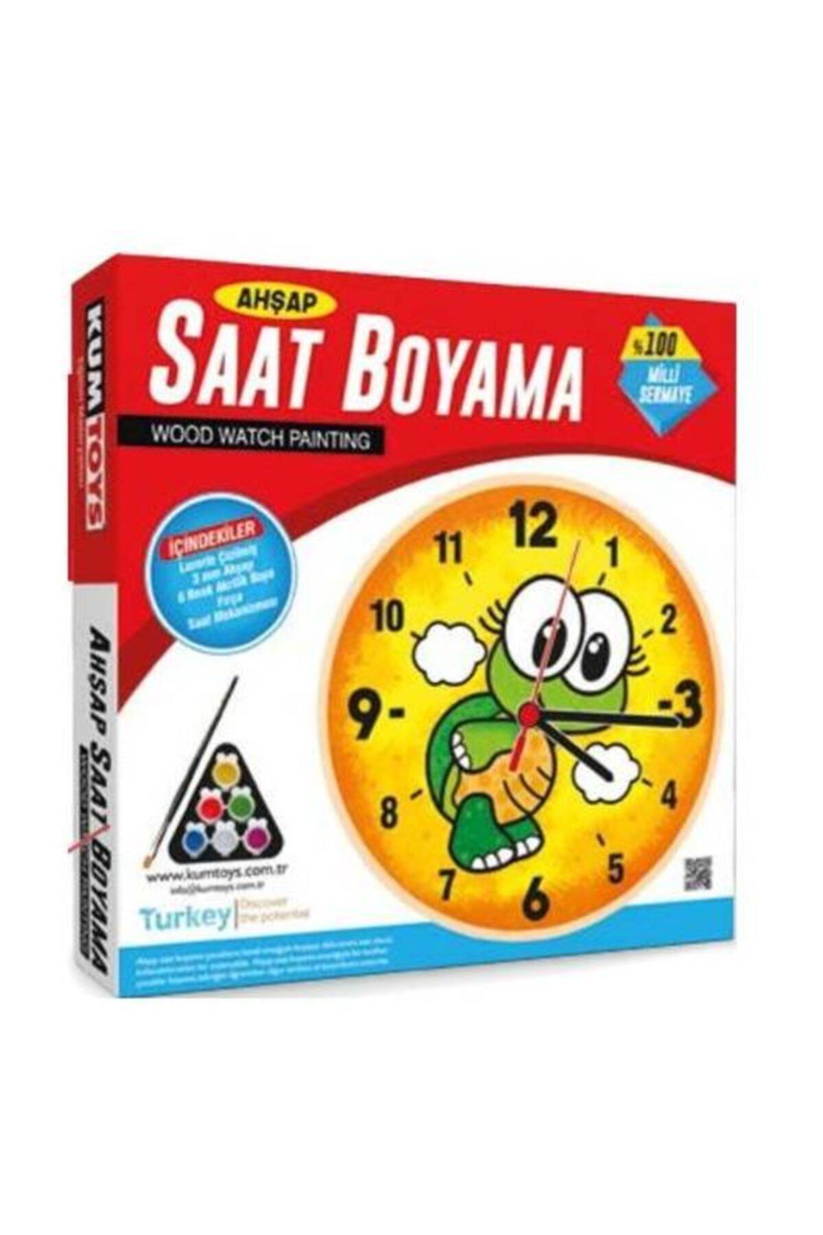 Kumtoys Ahşap Saat Boyama