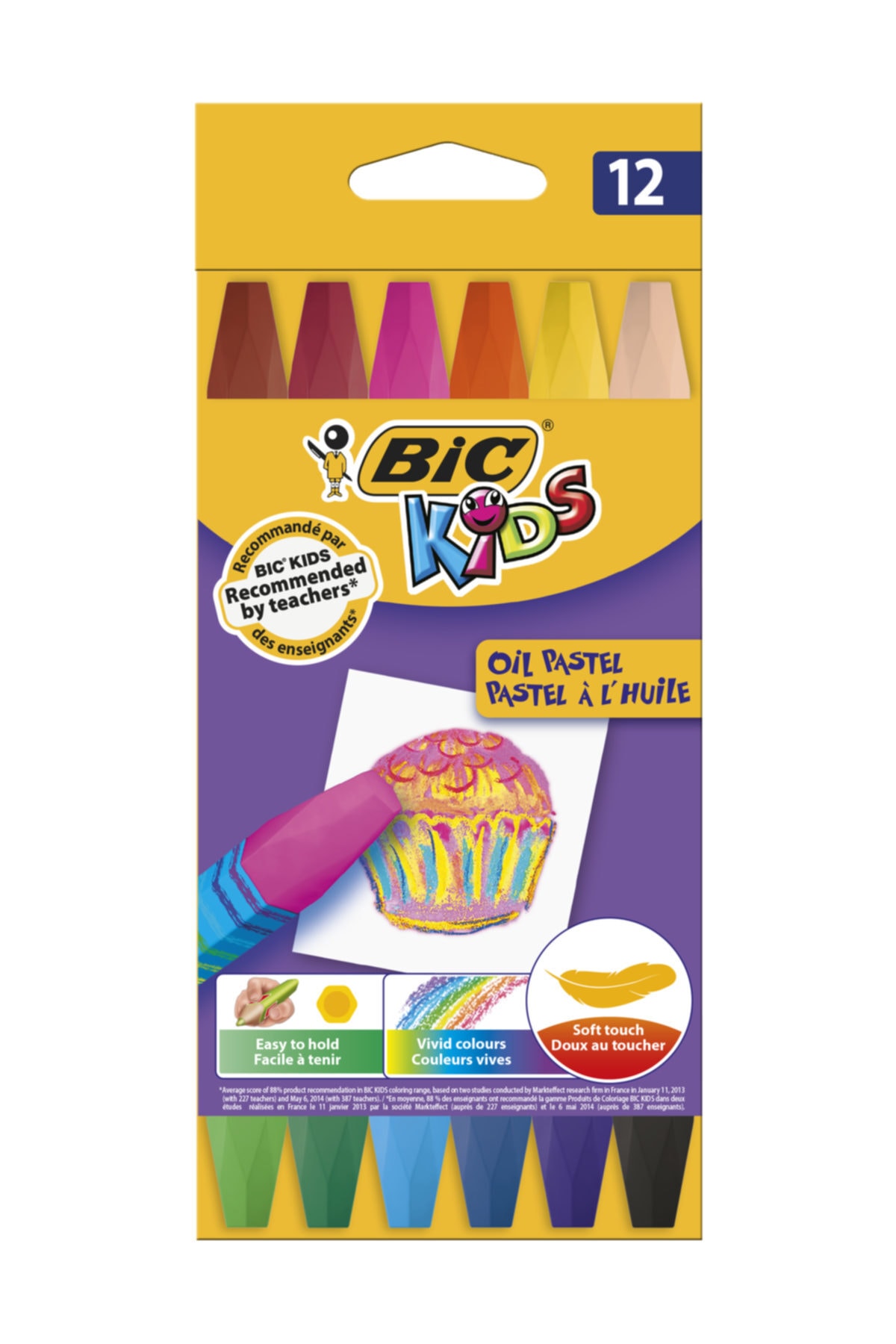 Bic Kids 926446 Yağlı Pastel Boya 12'li