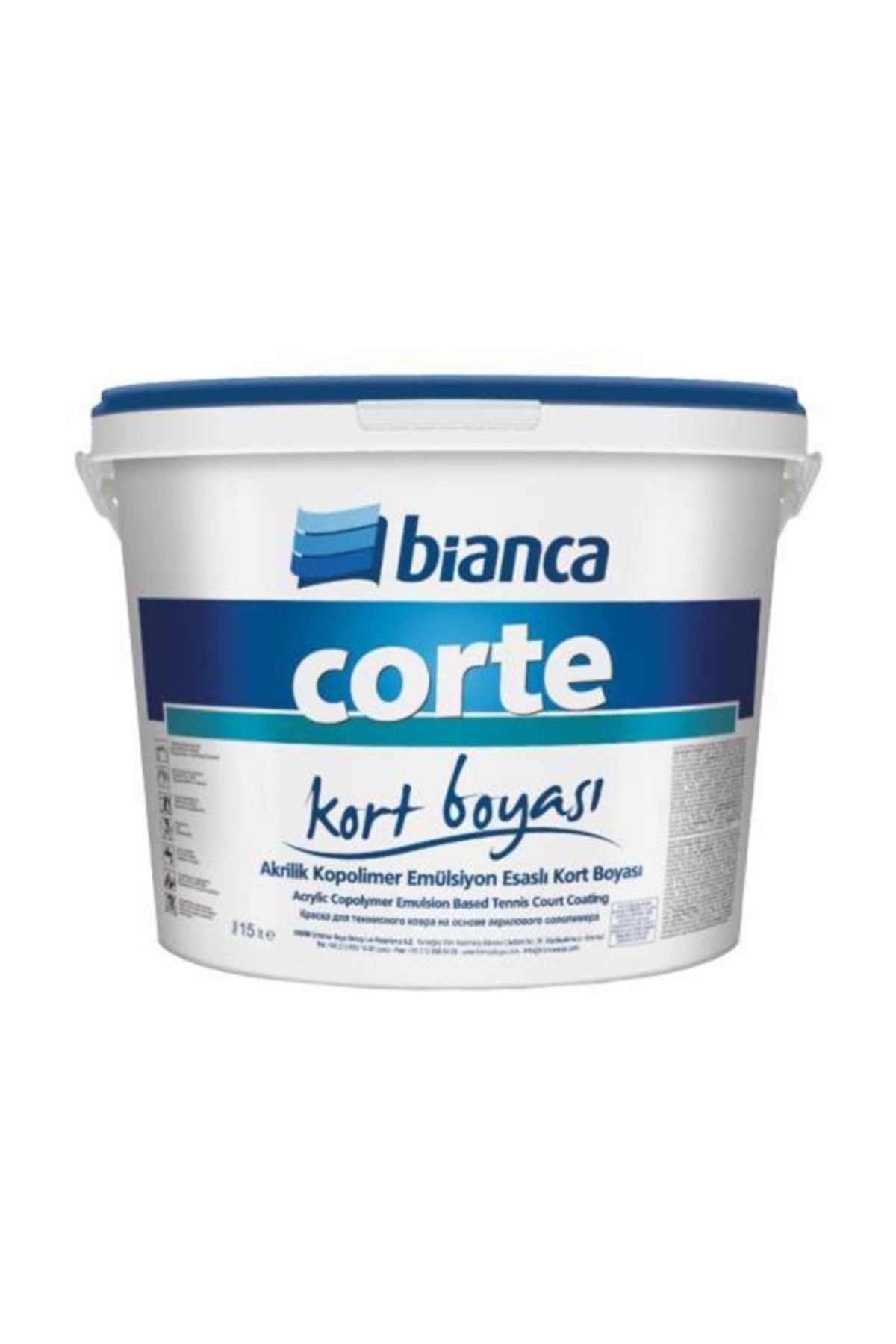 Bianca Corte Tenis Kortu Boyası Beyaz 15lt