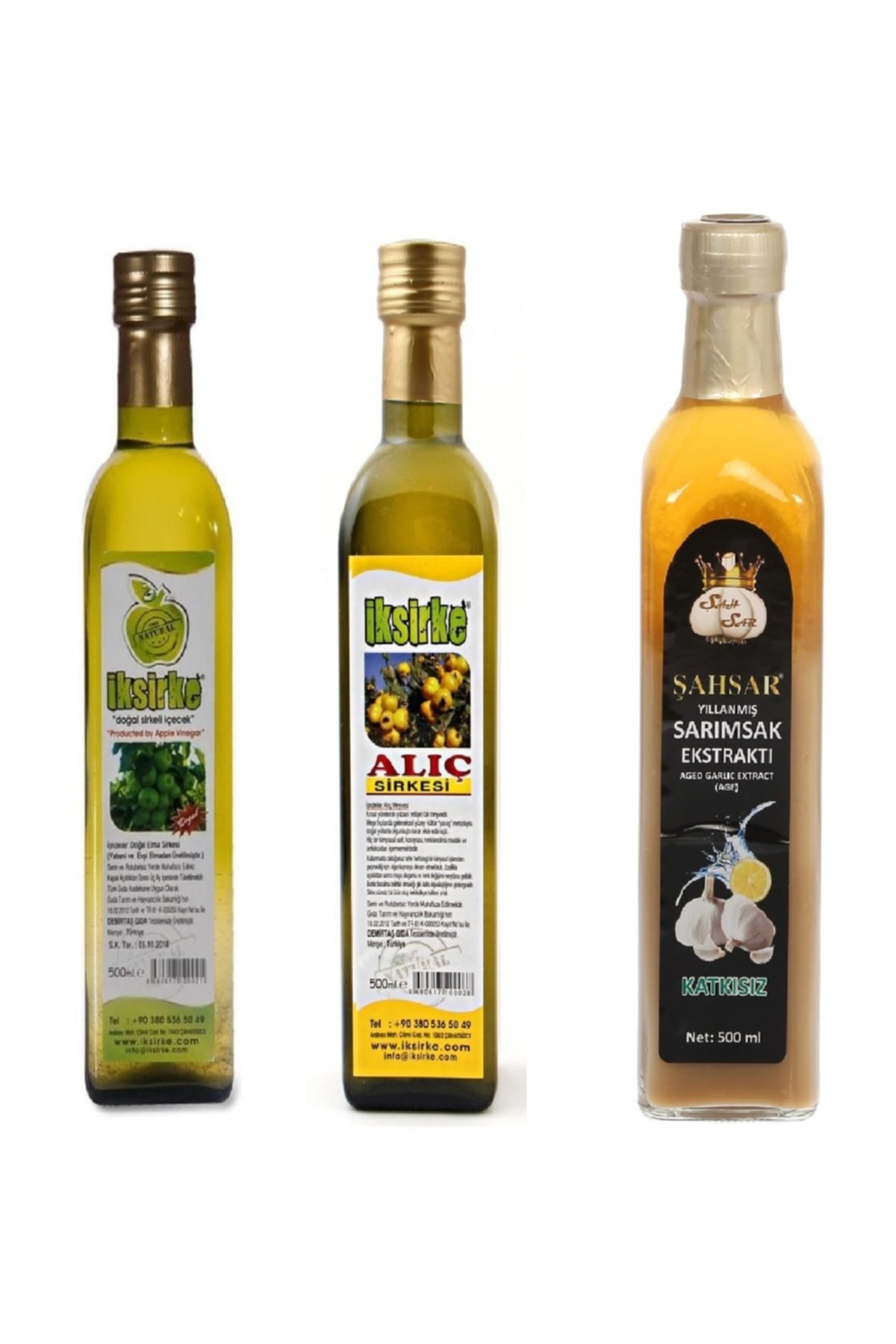 Yöreselce Doğal Şifa Paketi Sarımsak Ekstraktı+alıç Sirkesi+elma Sirkesi