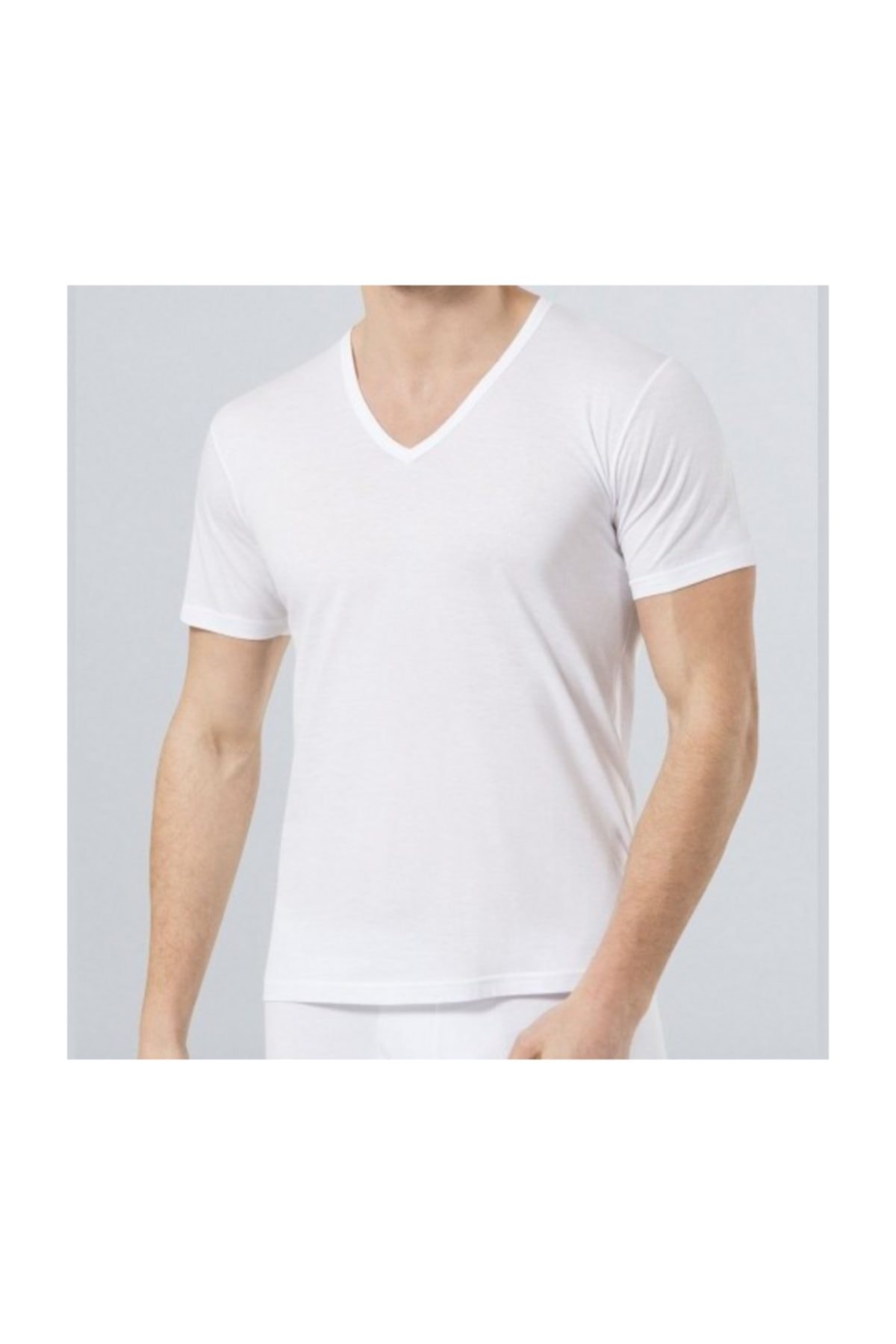 Mısırlı 3'lü Modal V Yaka Fanila Erkek t-shirt