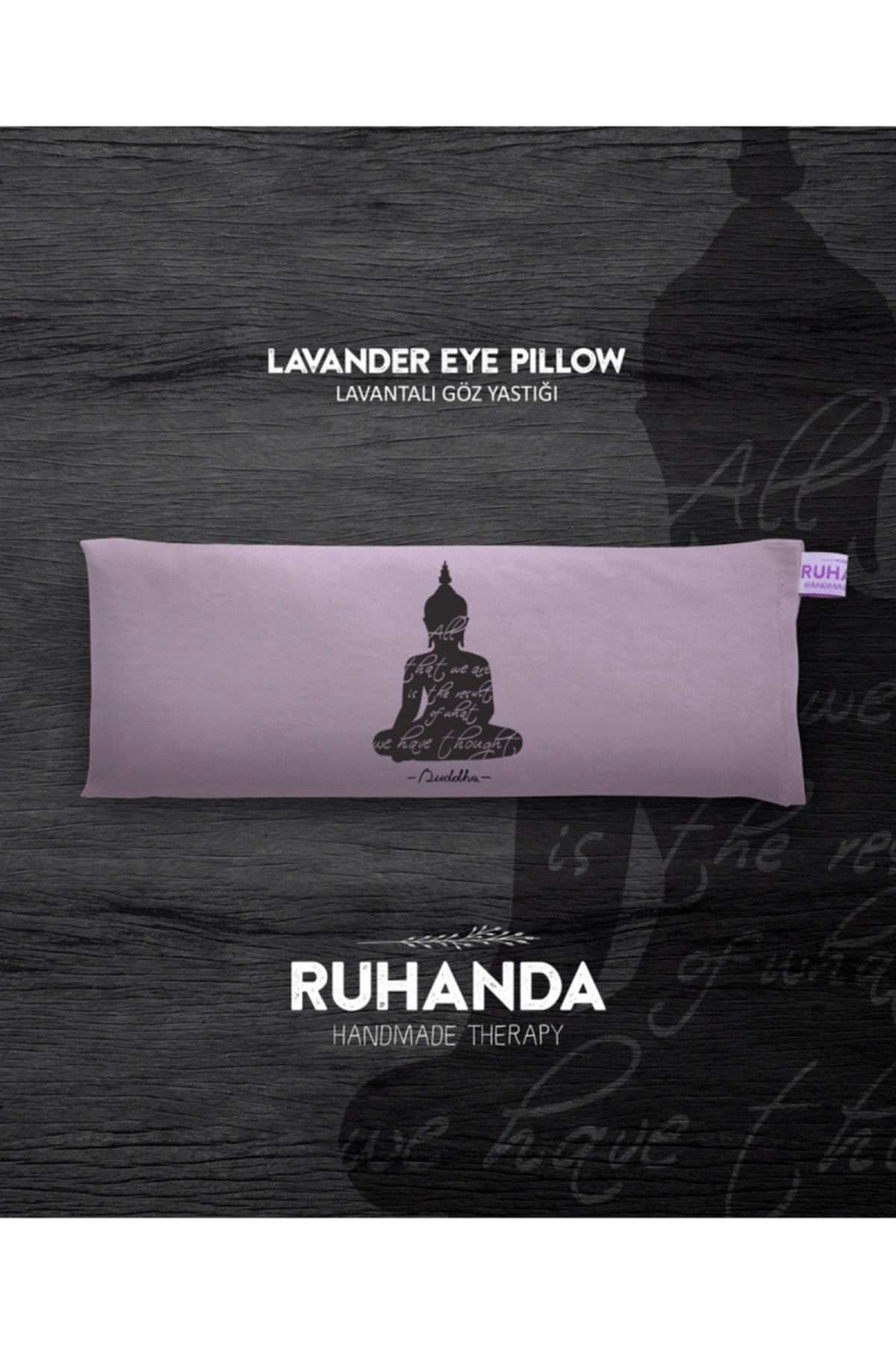 Ruhanda Buddha Sembollü Lavantalı Göz Yastığı - Kılıflı