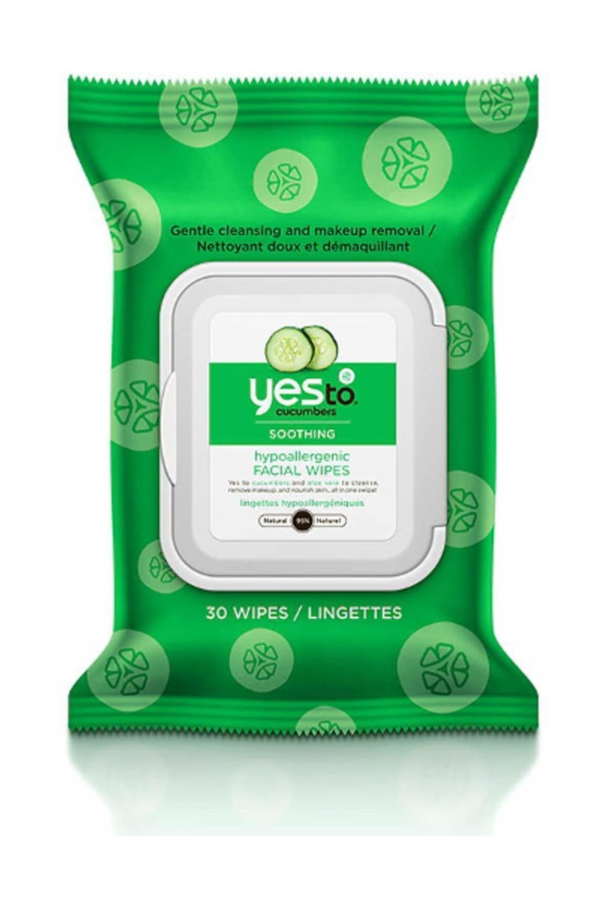 Yes To Salatalık Özlü Temizleme Mendili - Cucumbers Soothing Hyp.Facial Wipes 30'lu 813866011031