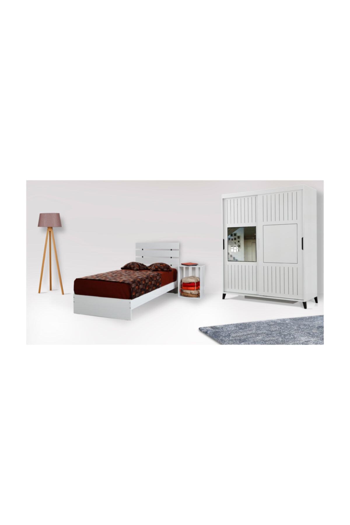 PASİFİC HOME Huga Genç Odası Takımı 90 Lk Karyolalı P.beyaz