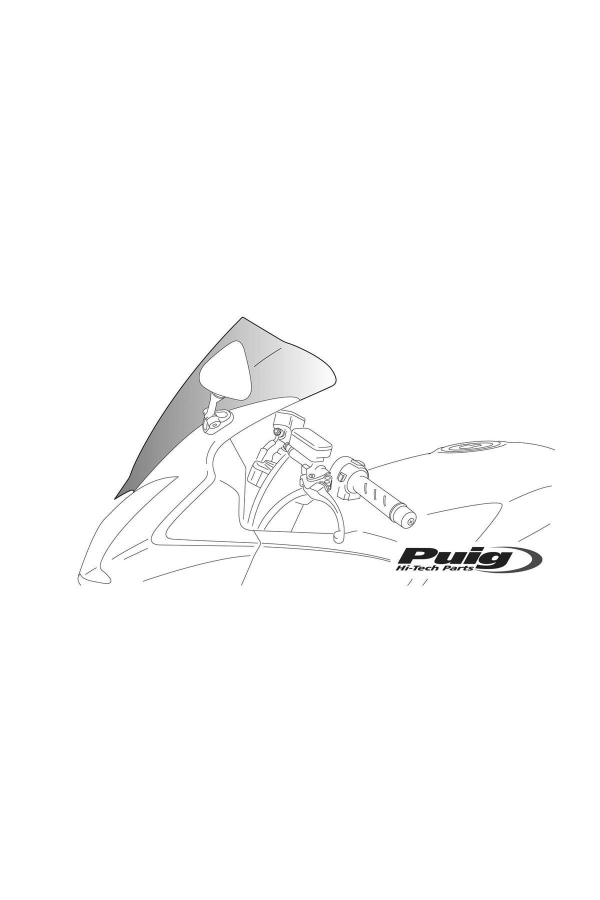 Puig Kawasaki Zx6-R 03-04 Füme Ön Cam