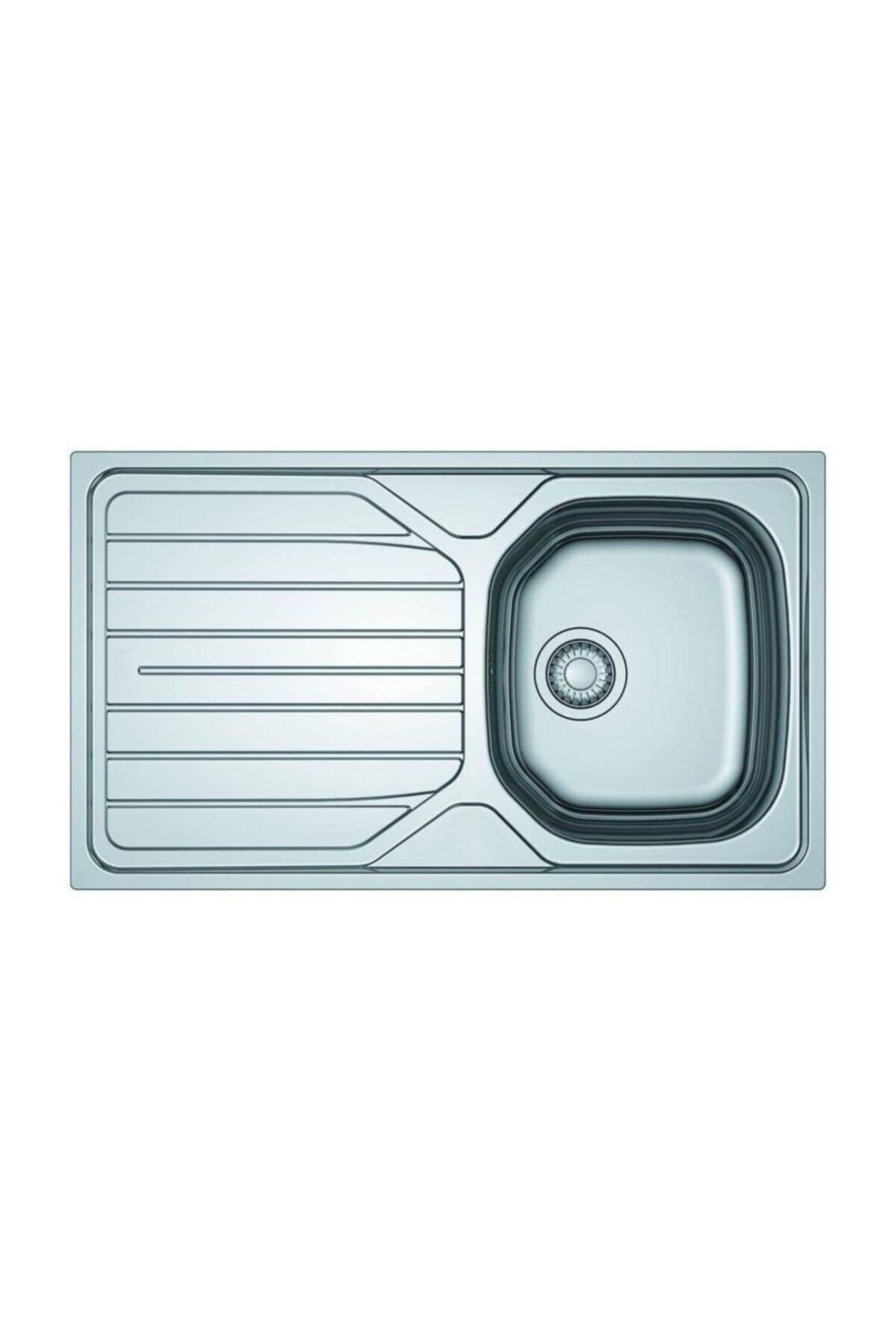 Dominox Reno 45 611 L Sol Dekorlu Tek Göz Tezgah Üstü Evye Eviye