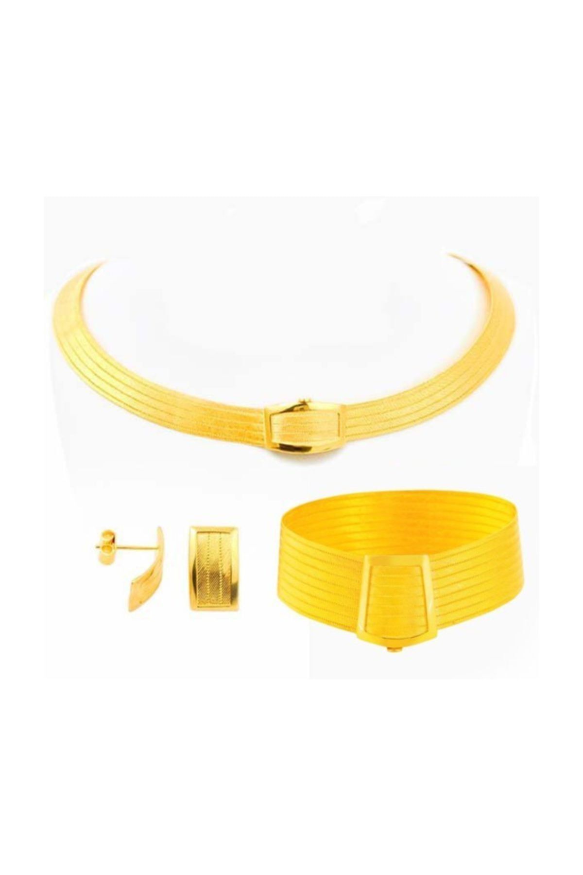 BİLEZİKHANE Trabzon Hasır Set 84.00 Gram 22 Ayar Altın