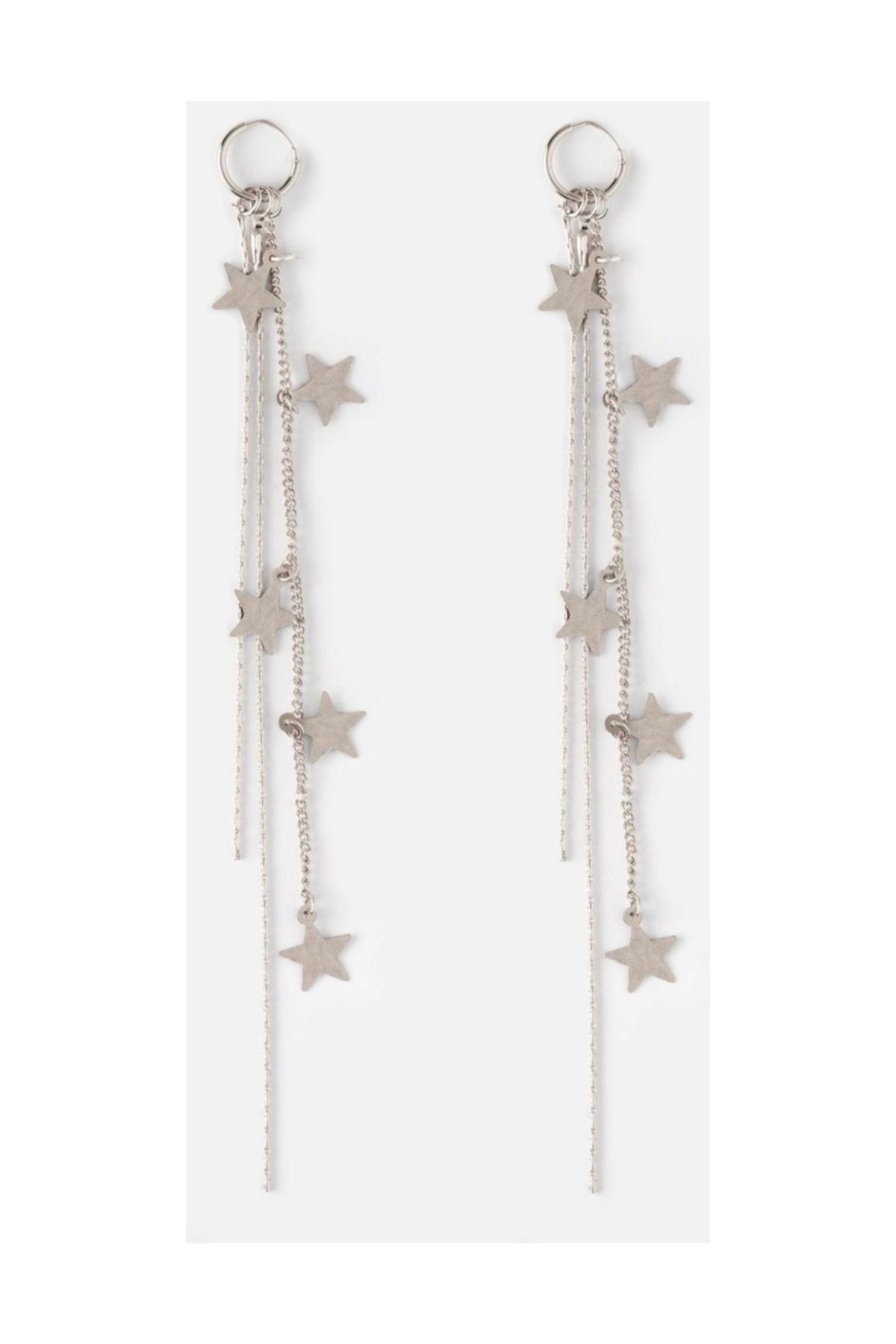 New Obsessions Gümüş Sallanan Yıldızlar Küpe