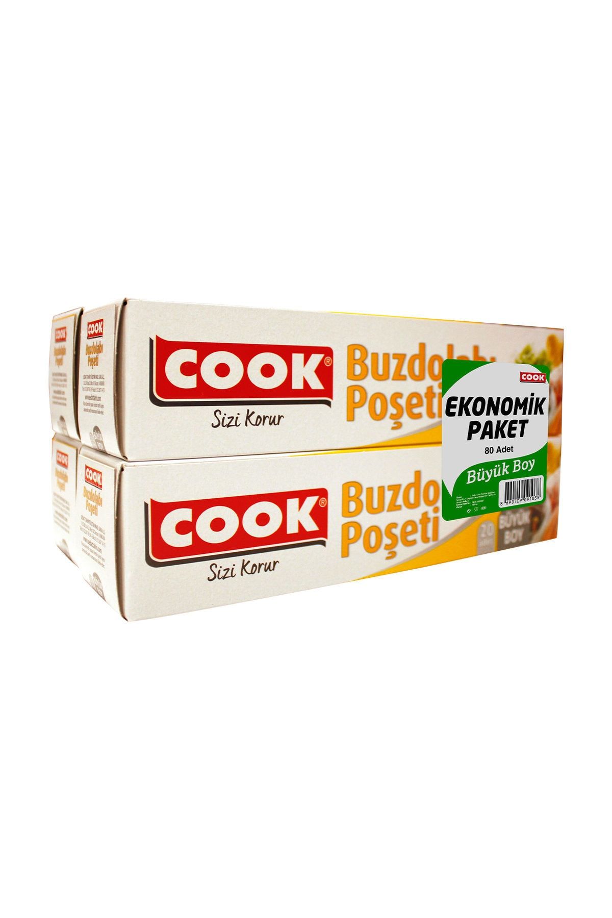 COOK Cook Buzdolabı Poşeti (3+1) Büyük Boy 80'li