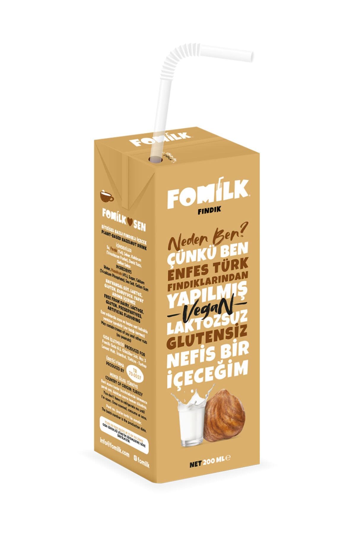 Fomilk Fomilk Fındıklı İçecek 200 ml