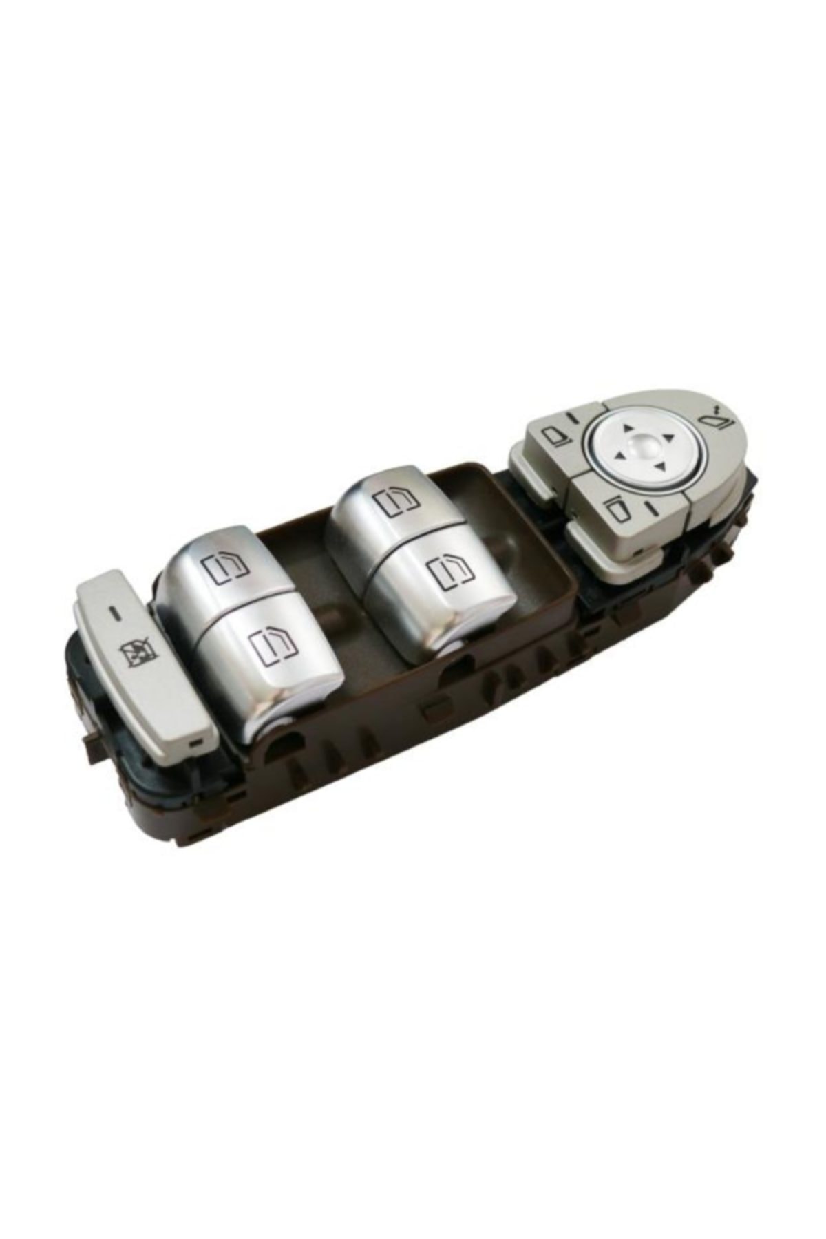 parçazamanı Mercedes W205 Kasa C220 2014-2019 Sol Ön Cam Anahtarı Kahverengi