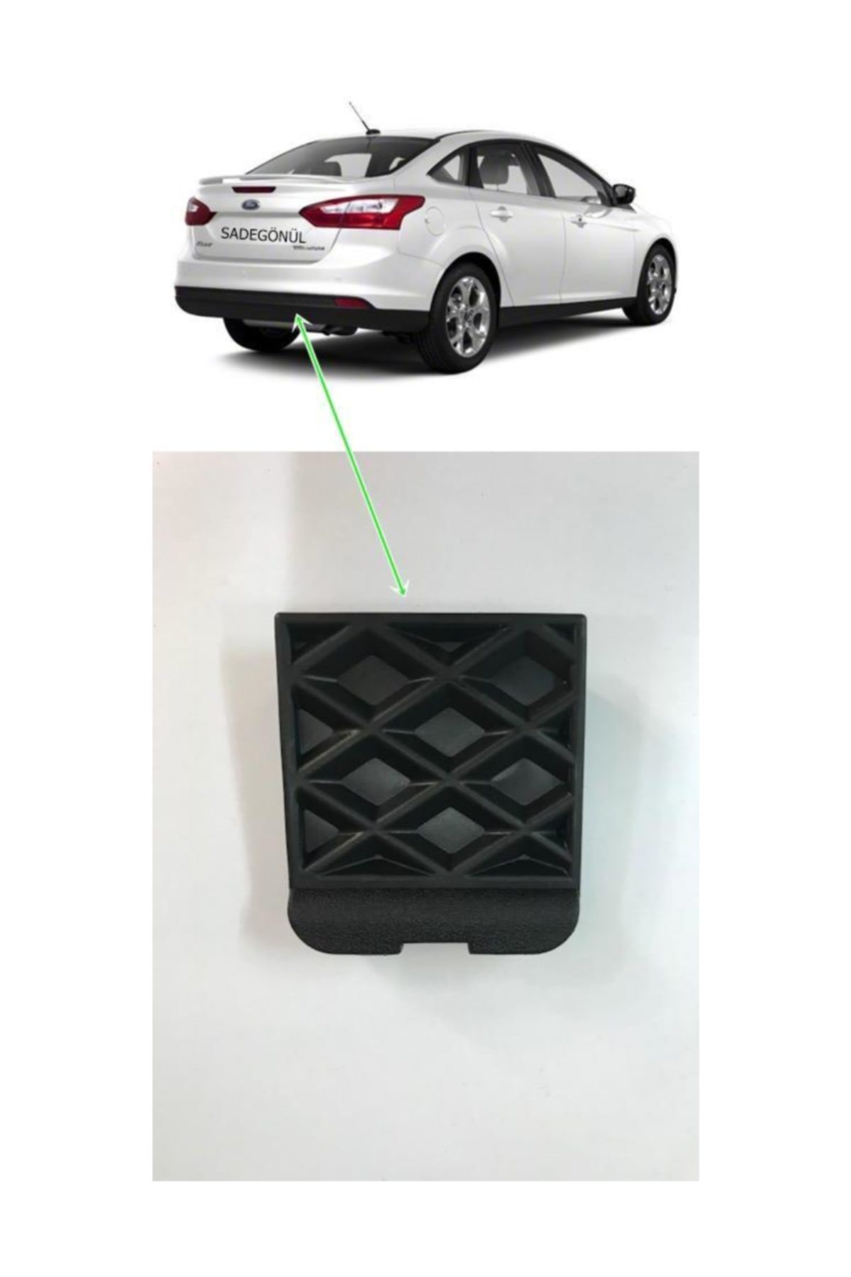 Federal Power Arka Tampon Çeki Demir Kapağı Focus Sedan (4 D) 2012/ Sonrası