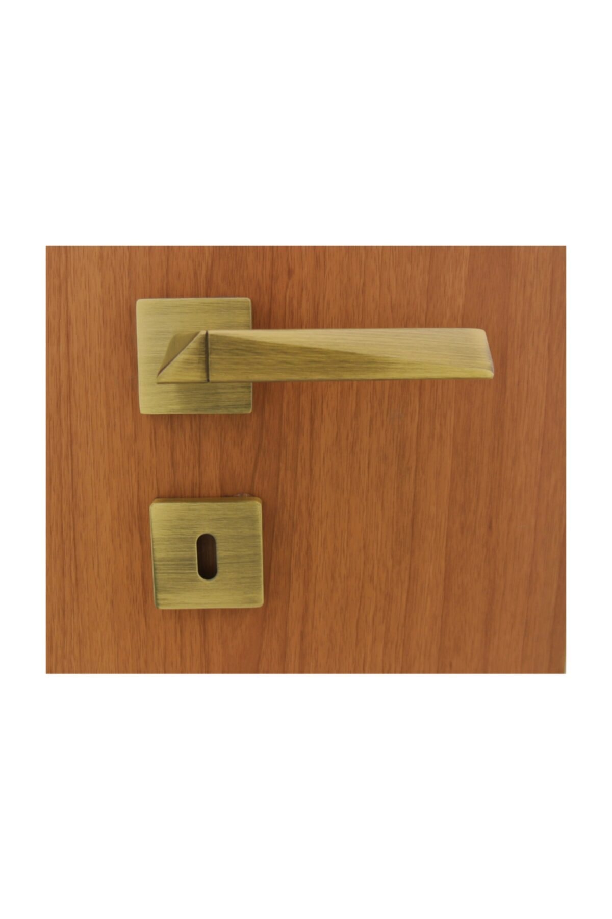 Azimkar Hırdavat Agate Antik Sarı (ABM) Rozetli Kapı Kolu Oda