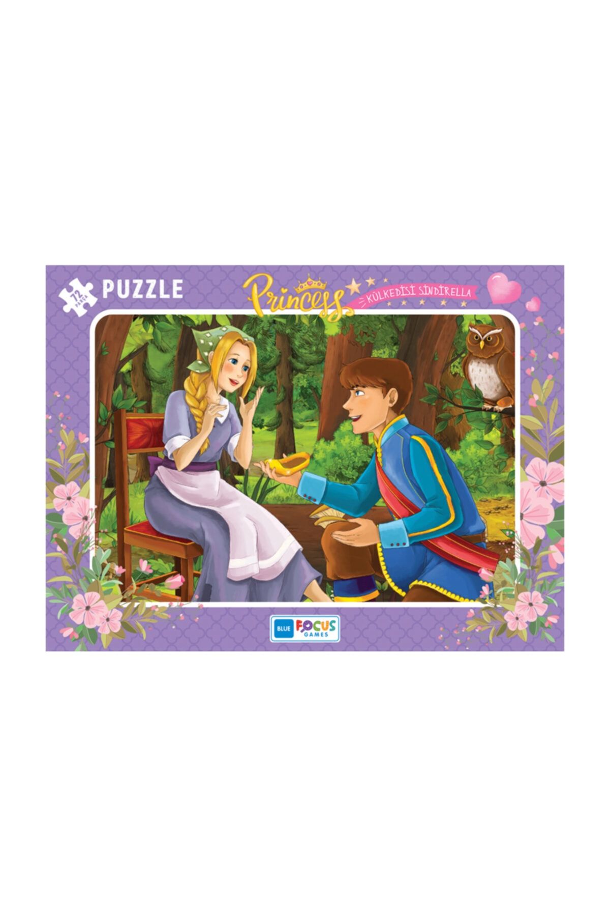 Blue Focus 72 Parça Frame Puzzle - 4 Lü Paket - Kızlar Için
