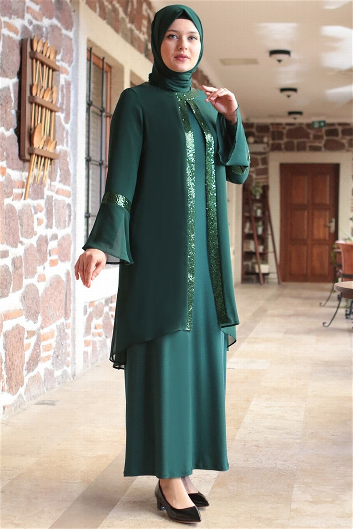 Fahima Kadın Esila Abiye - Zümrüt Fhm638