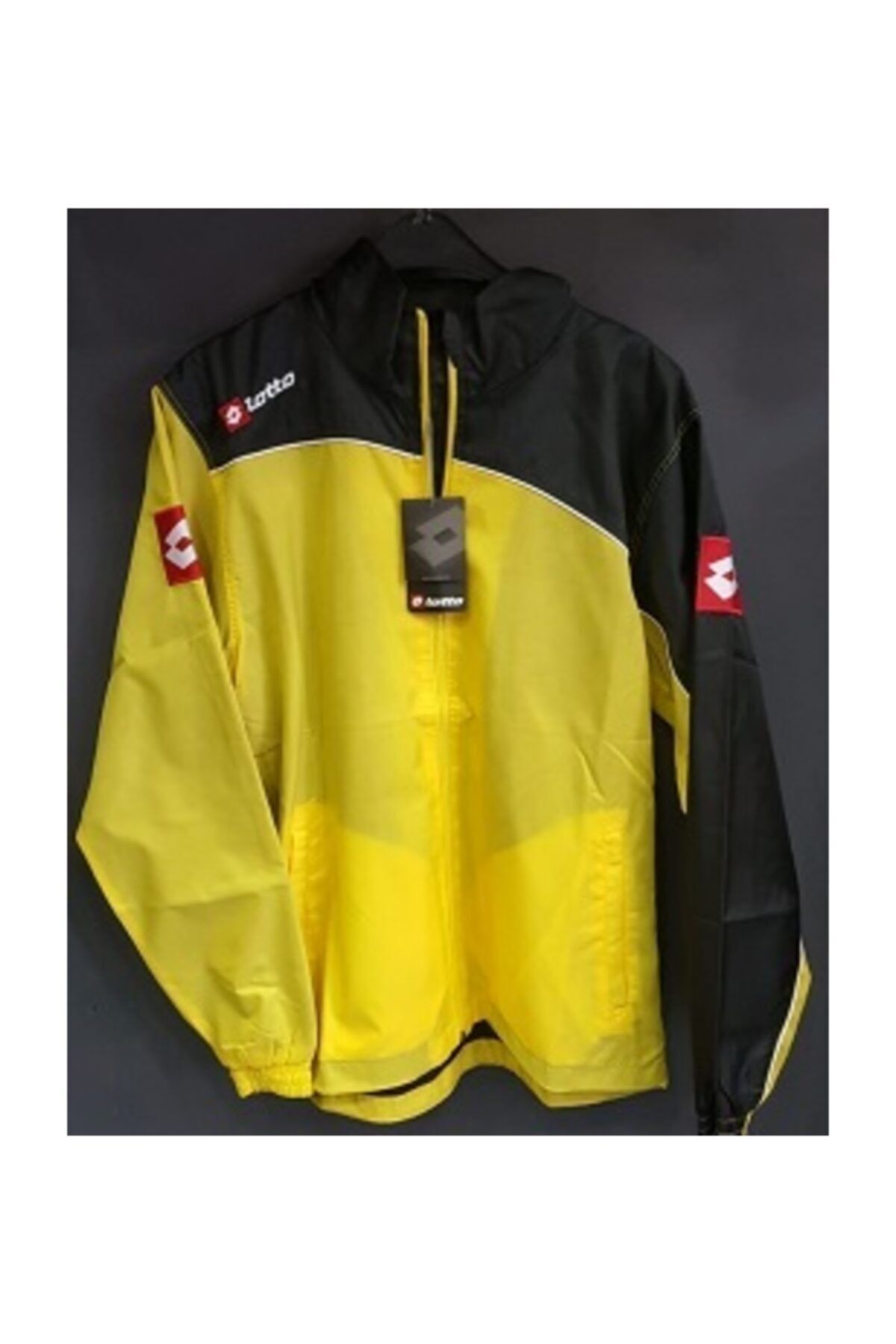 Lotto Sarı Siyah Yağmurluk Solista Jacket Team Wn Wp