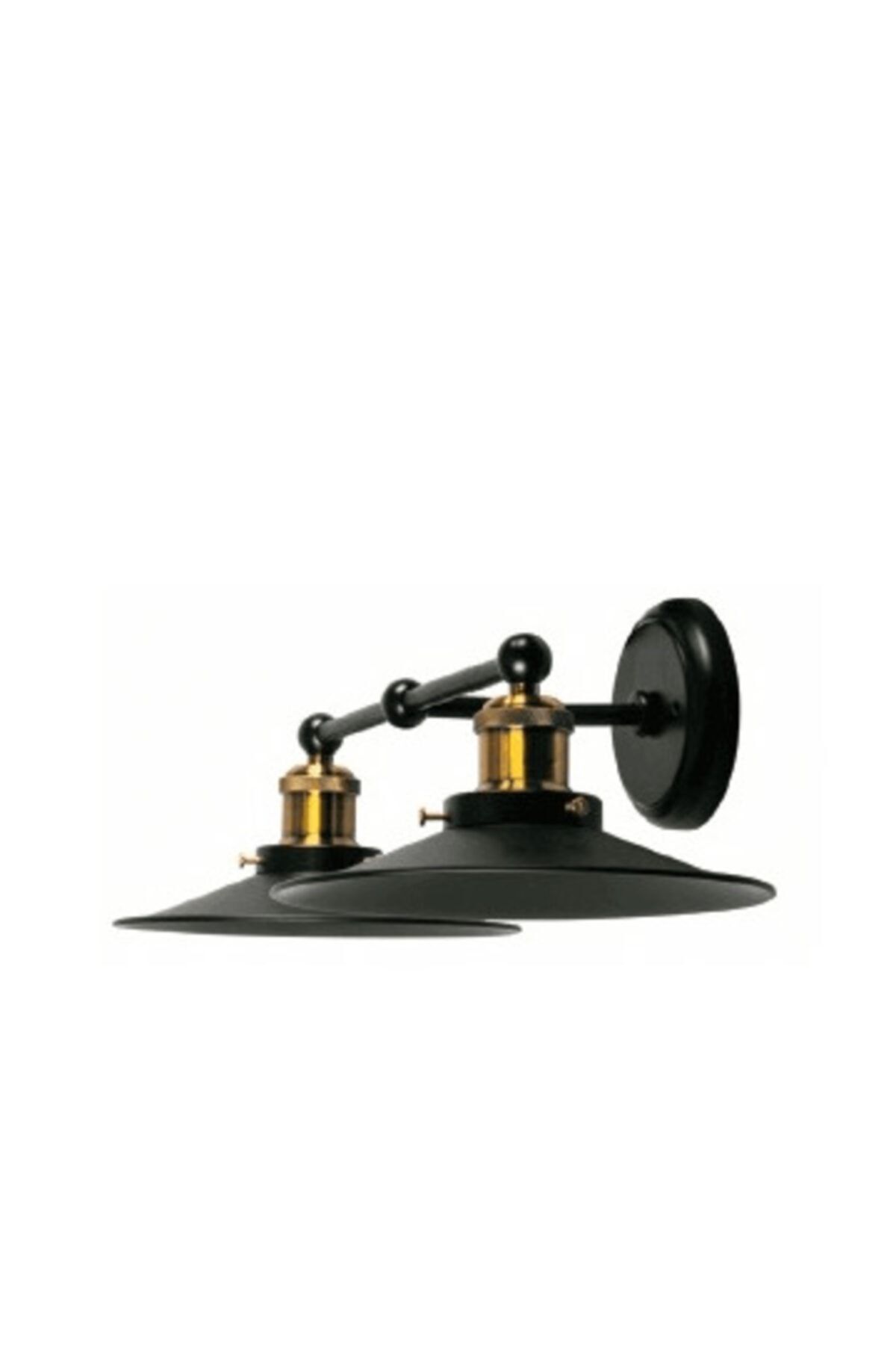 RİOLİGHT Retro Siyah Ikili Metal Aplik