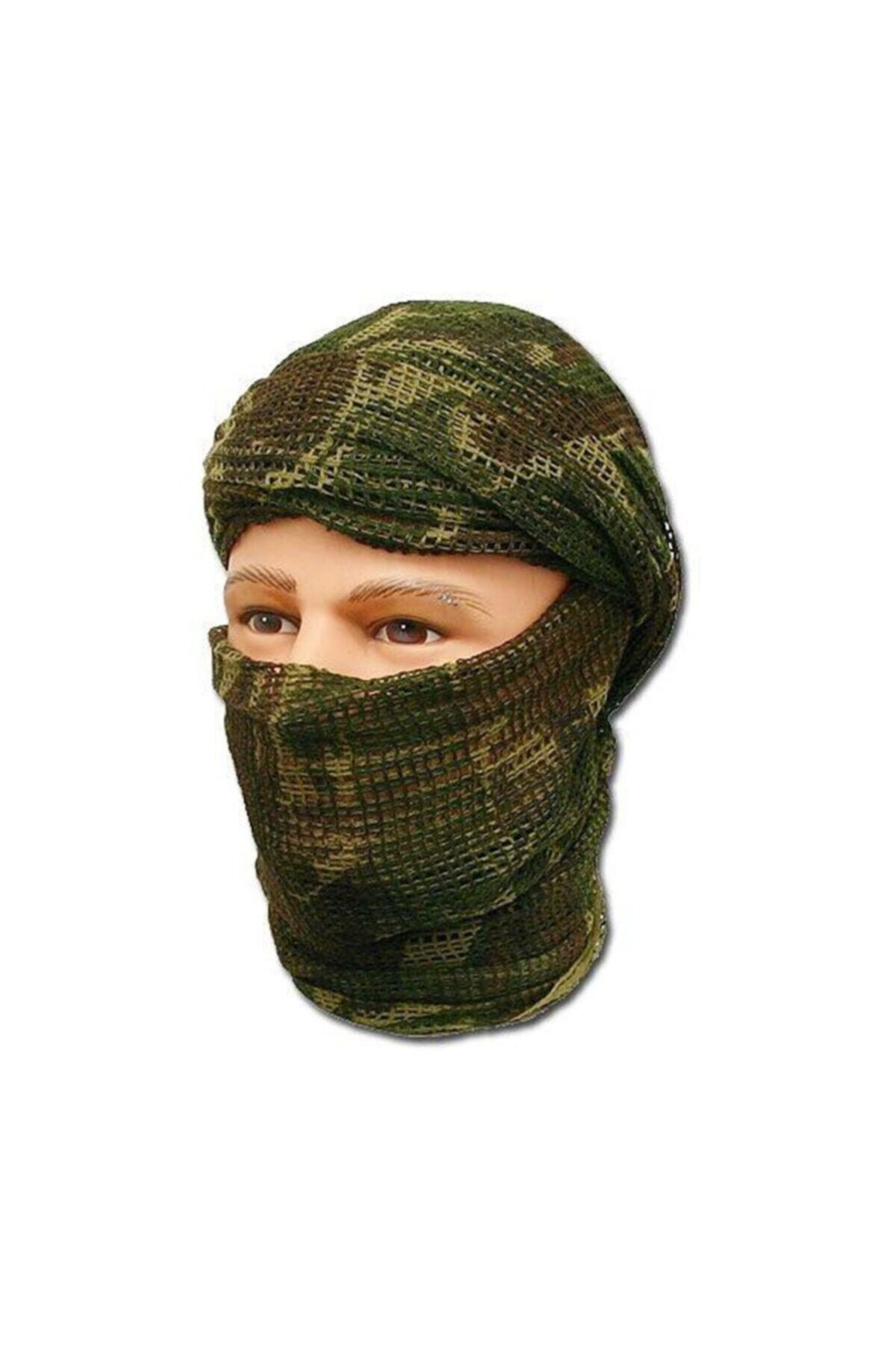 Military Commando Scarf Desert Renkl Dijital Kamuflaj Flar & Bandana & Gizlenme Ağı