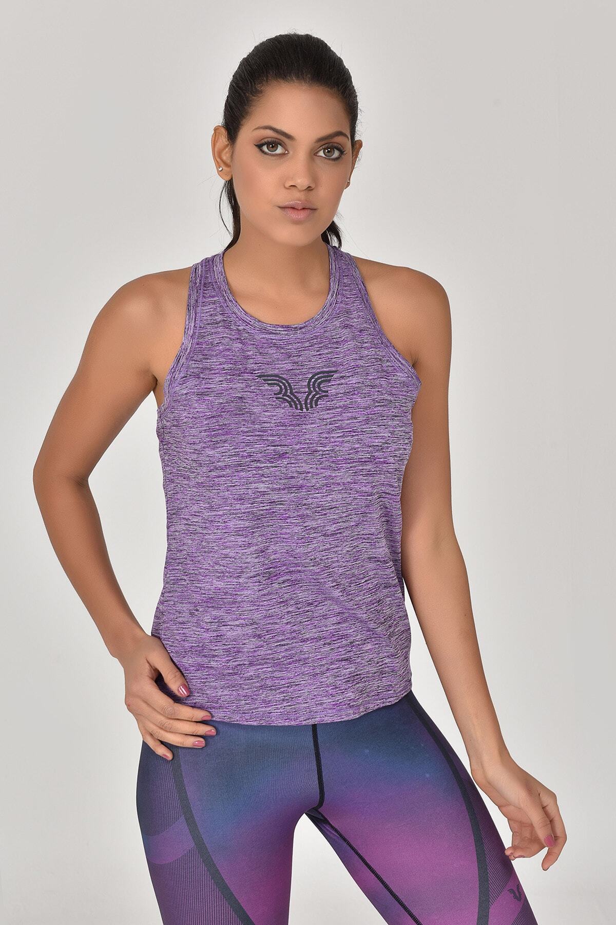 bilcee Mavi Kadın Bağlamalı Atlet Gs-8109