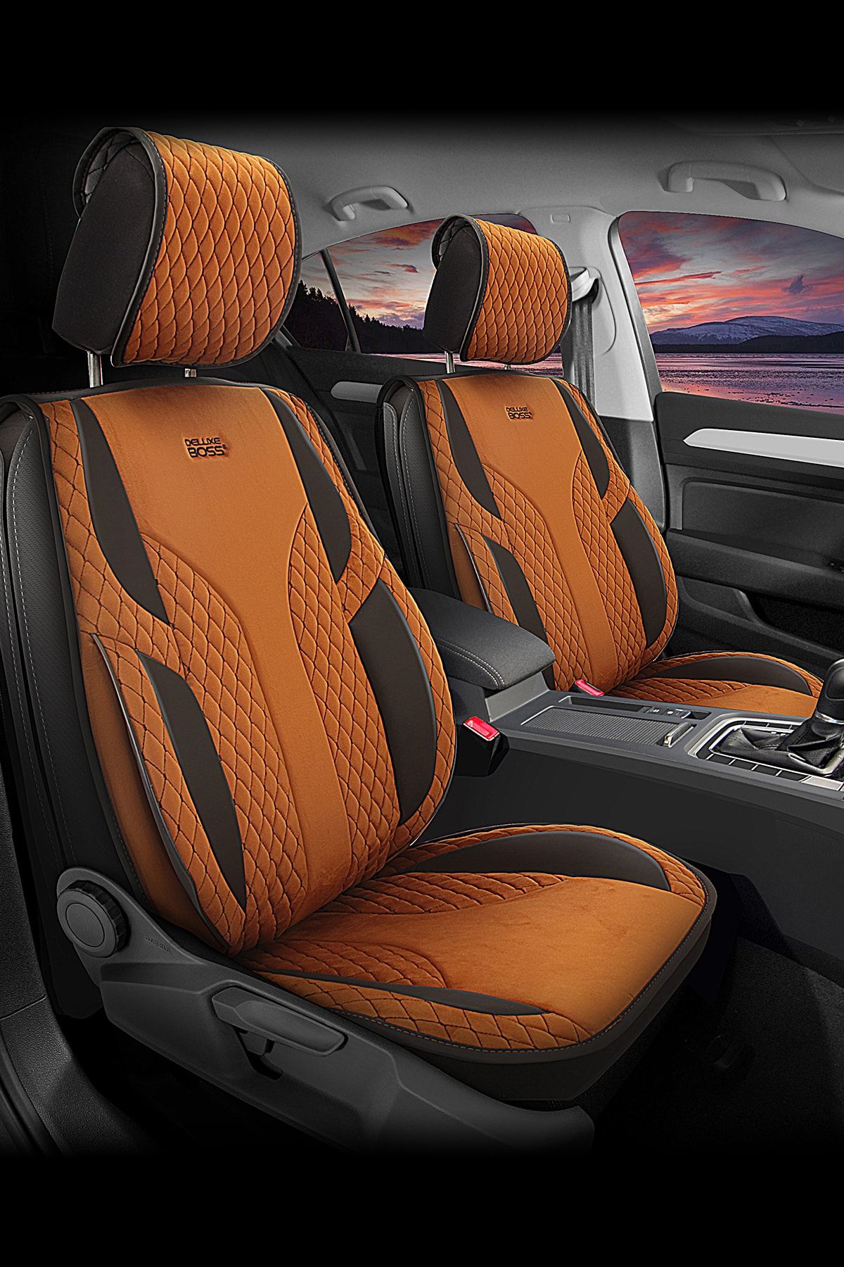 deluxe boss fiat albea uyumlu kadife deri oto koltuk kilifi luxury fit comfort cf17 fiyati yorumlari trendyol