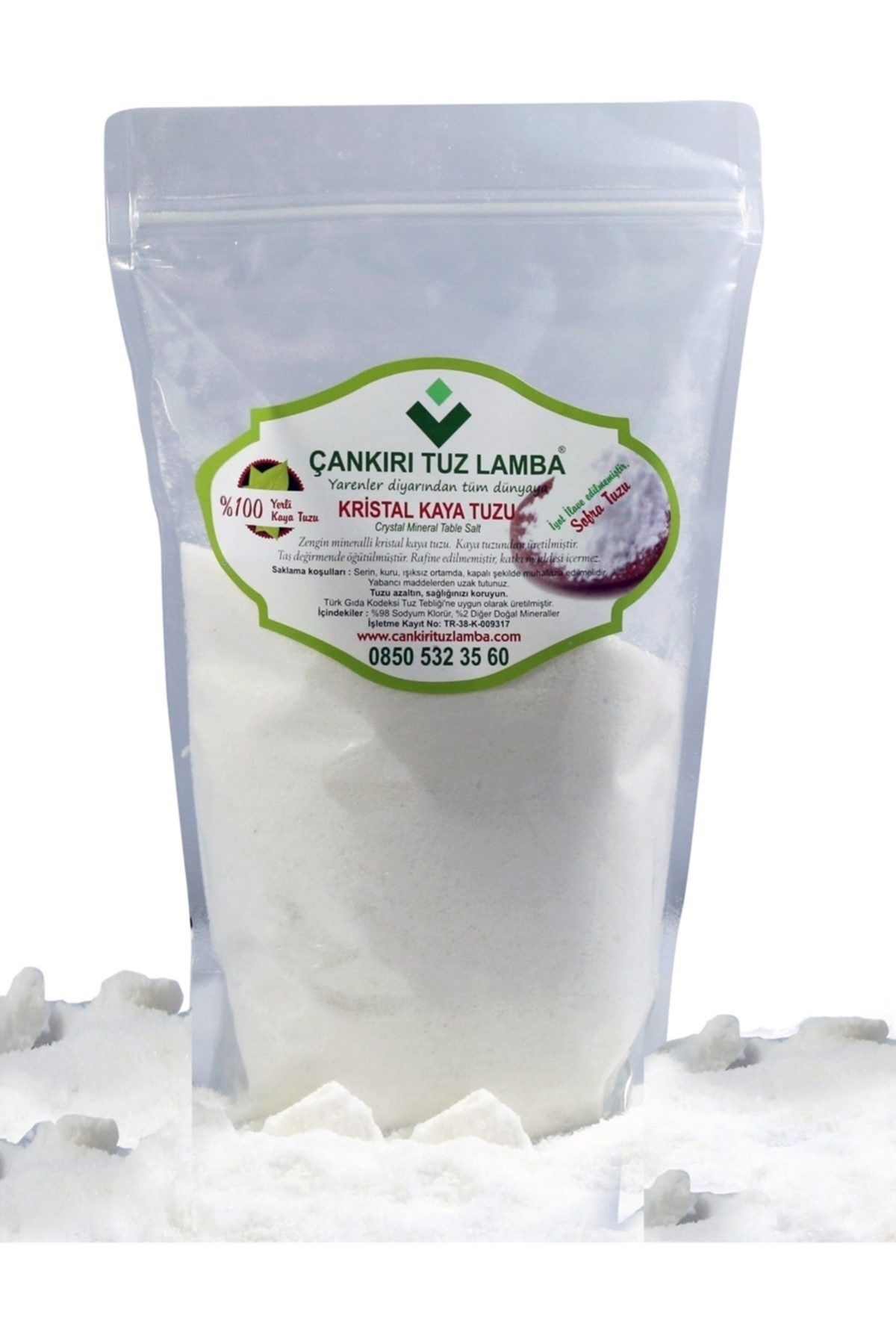 Çankırı Tuz Lamba Sofralık Toz 4 kg.