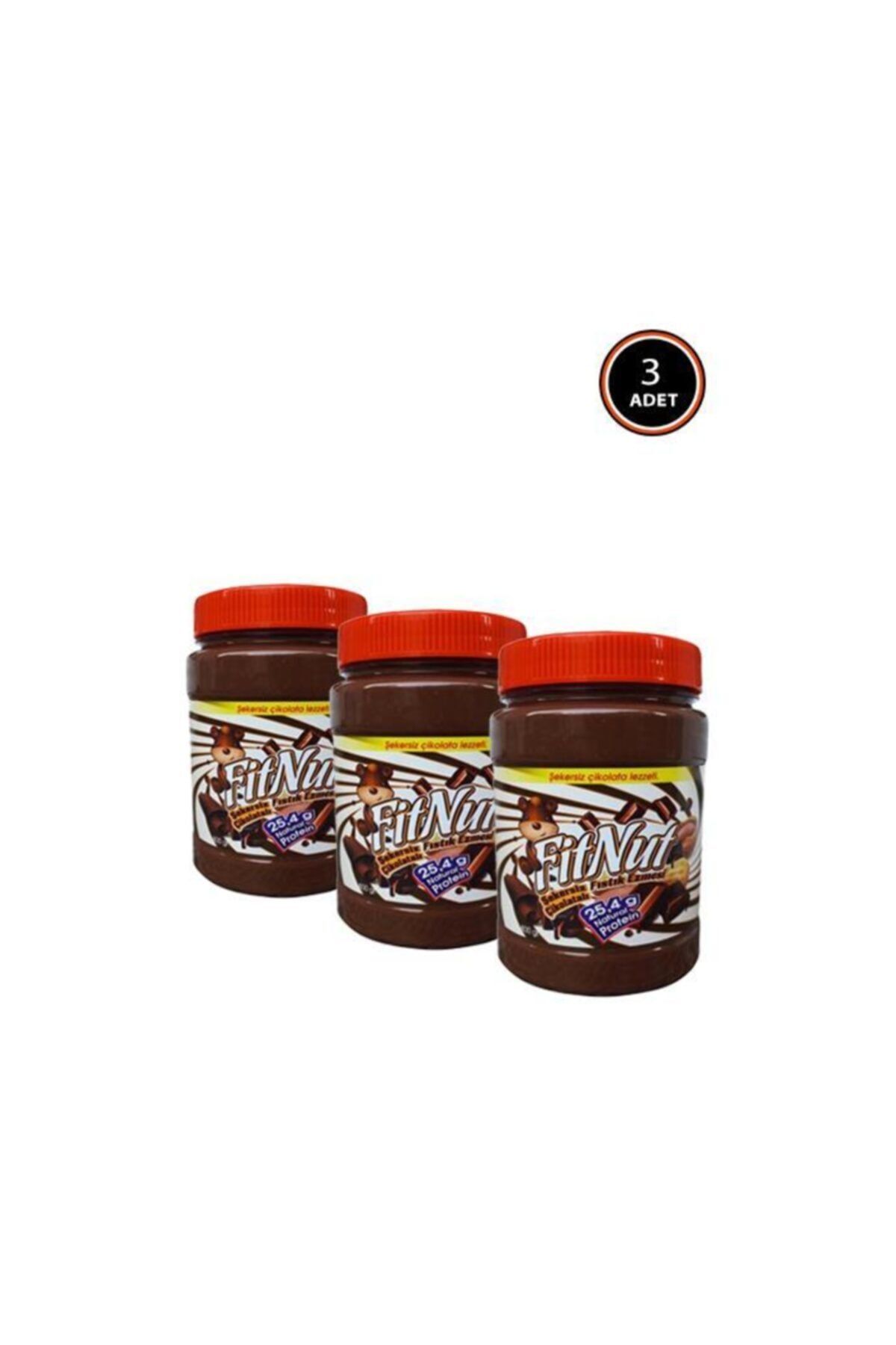 FitNut Şekersiz Çikolatalı Yer Fıstığı Ezmesi 800 gr X 3 Adet