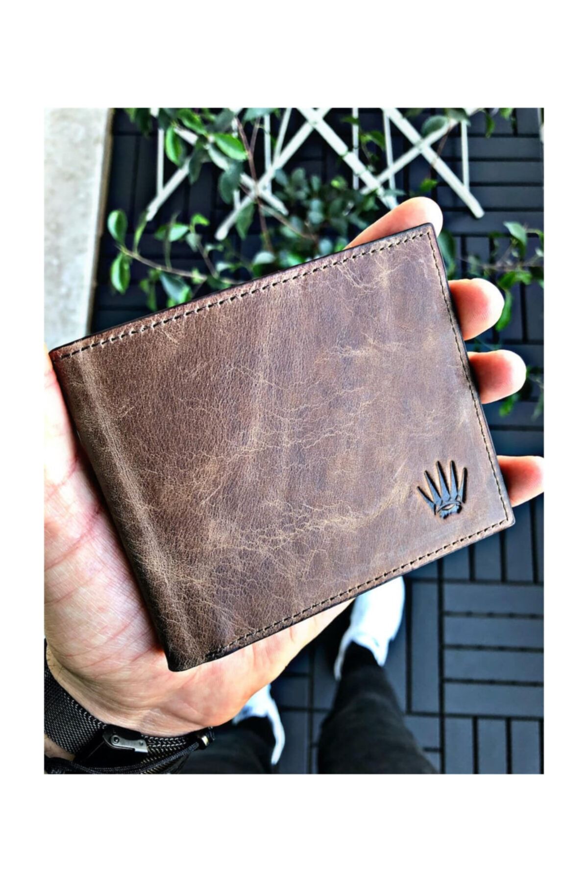 WATCHOFROYAL Vermont Brown Hakiki Deri Cüzdan
