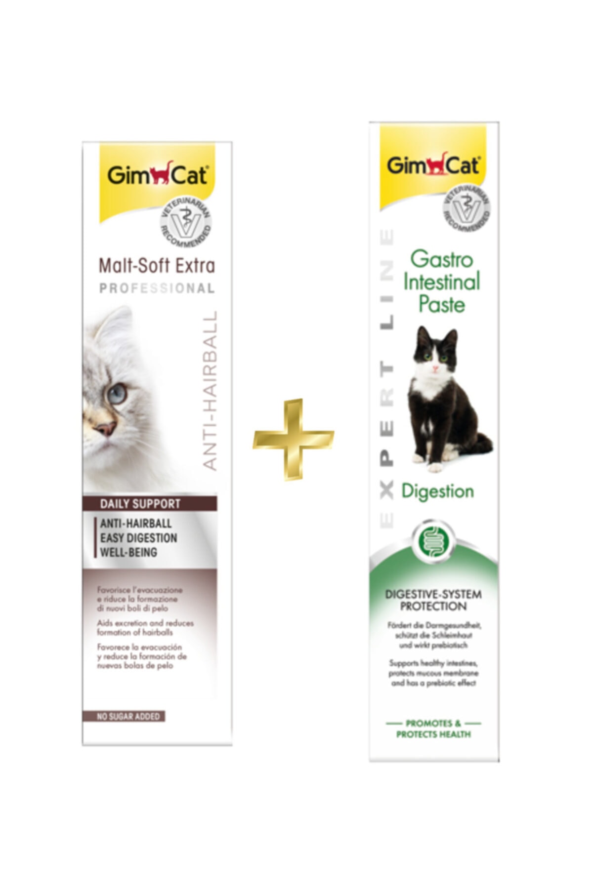 Gimcat Anti-hairball Malt 100gr + Gastro Intestinal Paste Sindirim Destekleyici 50gr