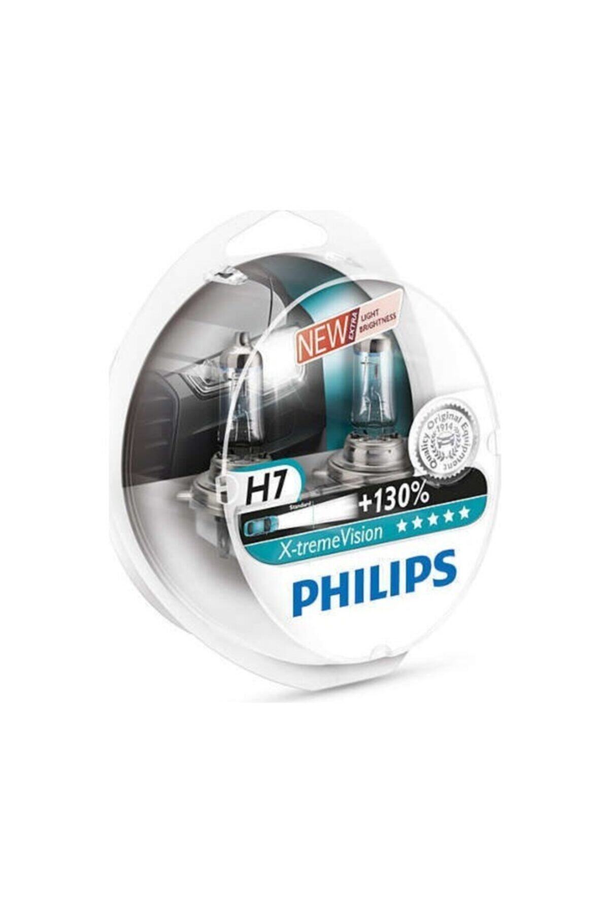 Philips H7 %130 Extreme Vision 12v 55w 3500k - Far Ampul Seti