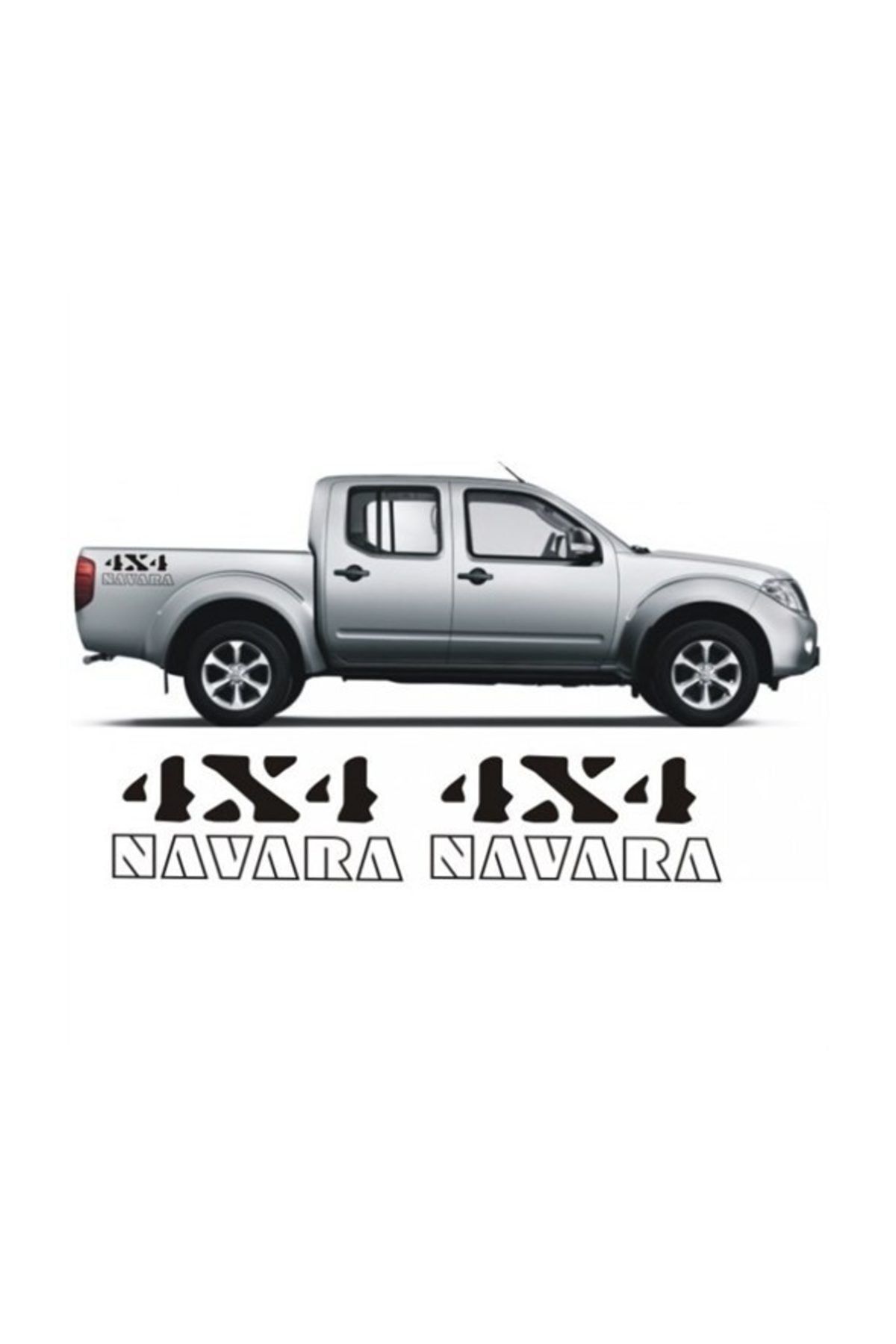 Sticker Sepetim Nissan Navara 4X4 Dekoratif Çok Amaçlı Sticker Set