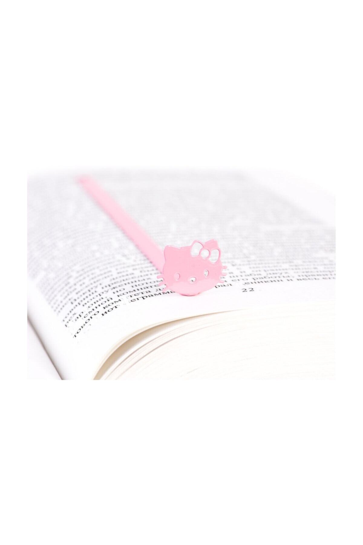 Simge Yapı Dekorasyon Hello Kitty Figürlü Pembe Kitap Ayracı - Metal