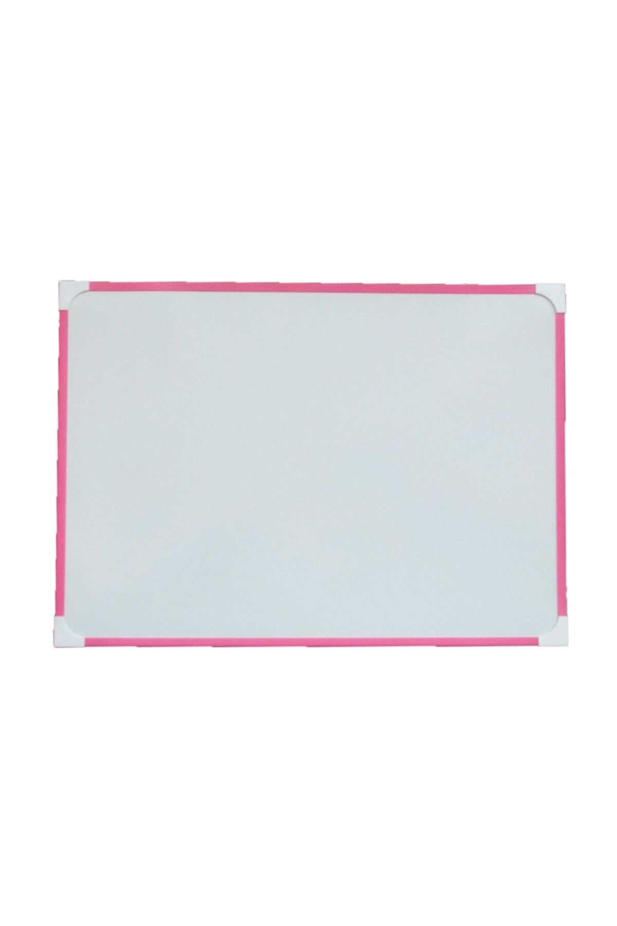 Neon 50x70 Pembe Çerçeve Duvara Monte Beyaz Okul Yazı Tahtası