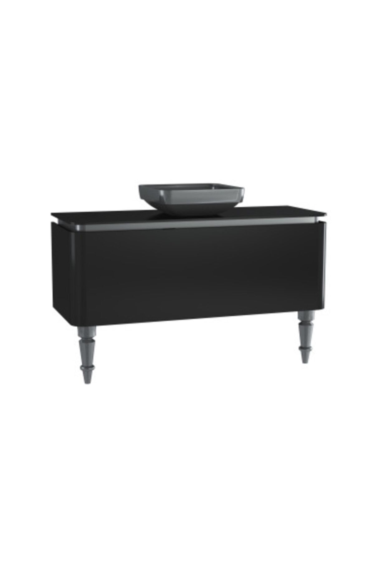 VitrA 55130 Gala Classıc 120 Cm Lavabo Dolabı,siyah-krom
